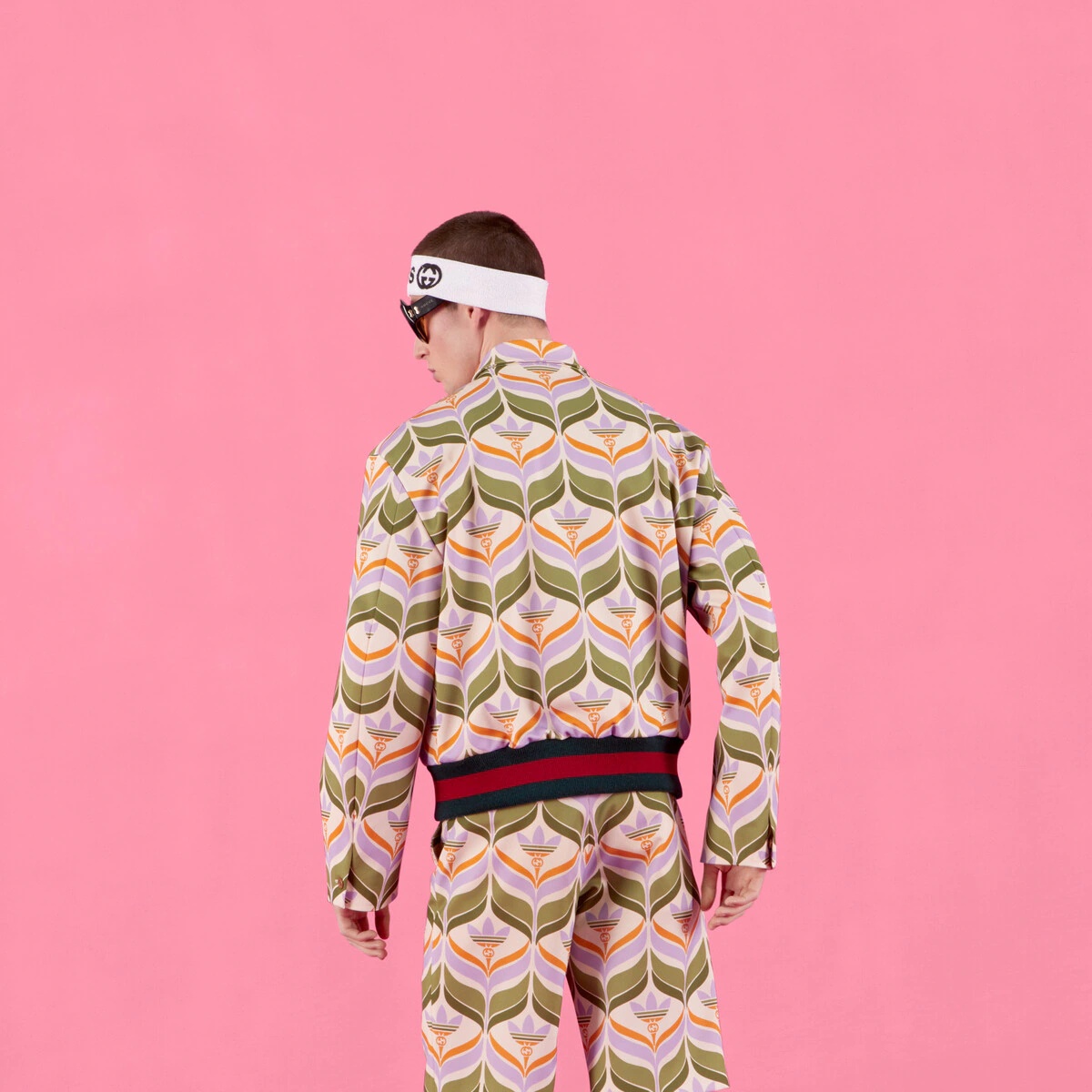 adidas x Gucci Trefoil print jacket - 7