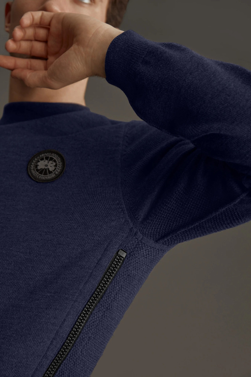 HYBRIDGE KNIT REVERSIBLE PULLOVER BLACK LABEL 5