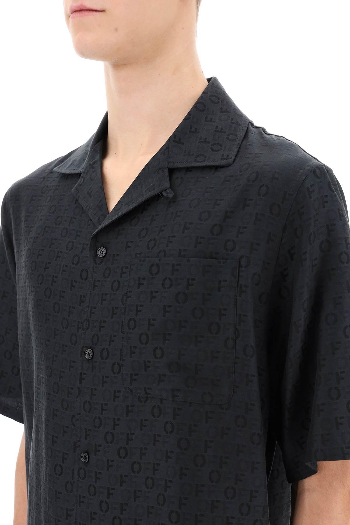 Holiday bowling shirt with OFF pattern - 5