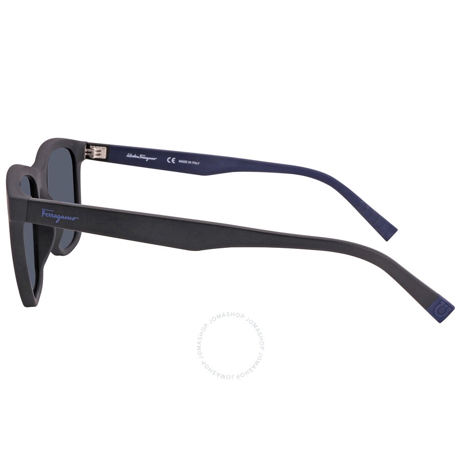 Salvatore Ferragamo Blue Rectangular Men's Sunglasses SF998S 002 57 - 3
