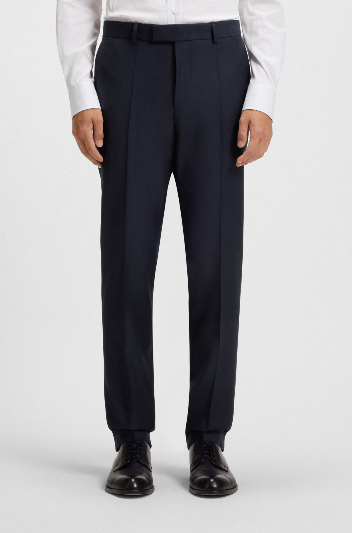 SLIM-FIT TROUSERS IN VIRGIN WOOL WITH STRETCH - 2