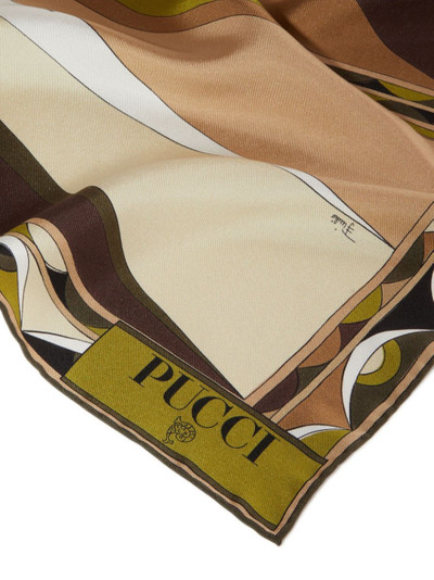 PUCCI large Cigni-print silk scarf outlook