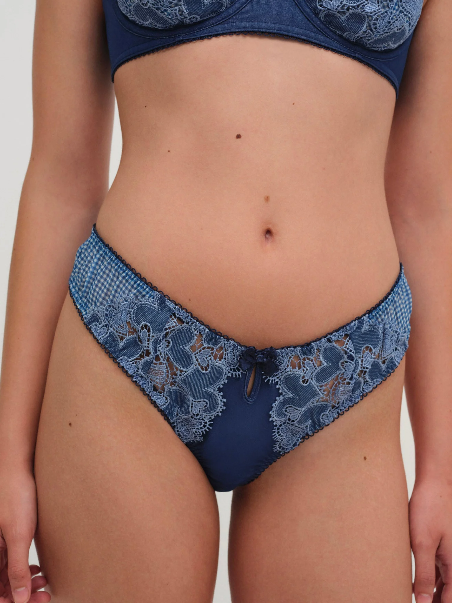 Denim Hearts High Waisted Panty - 1