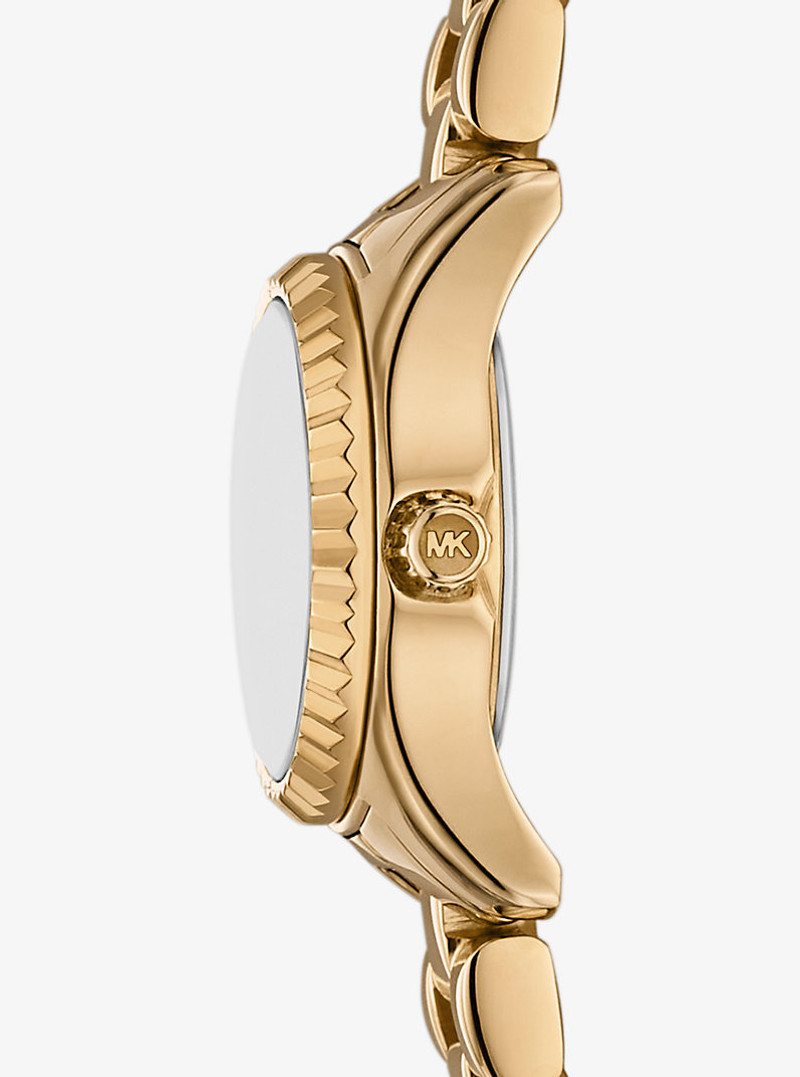 MICHAEL KORS Mini Lexington Pavé Gold-Tone Watch outlook