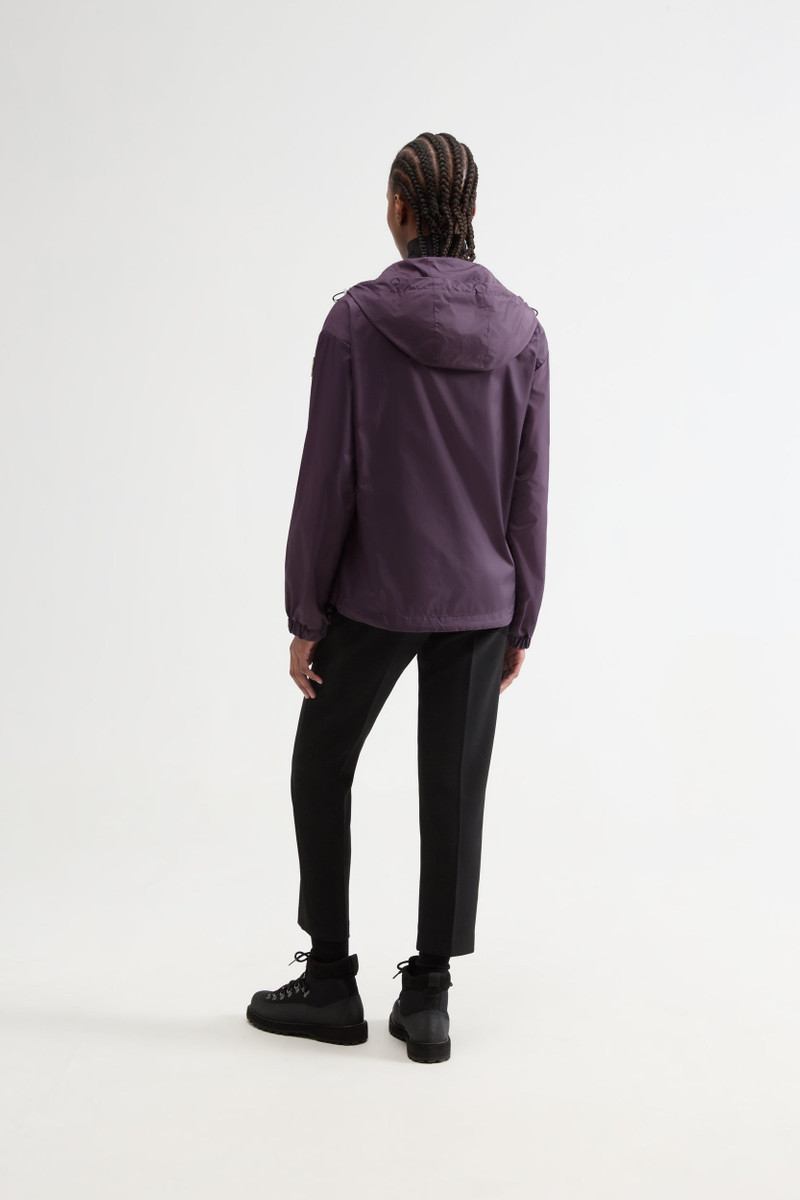Langley Windbreaker with hood in Vintage Purple 7