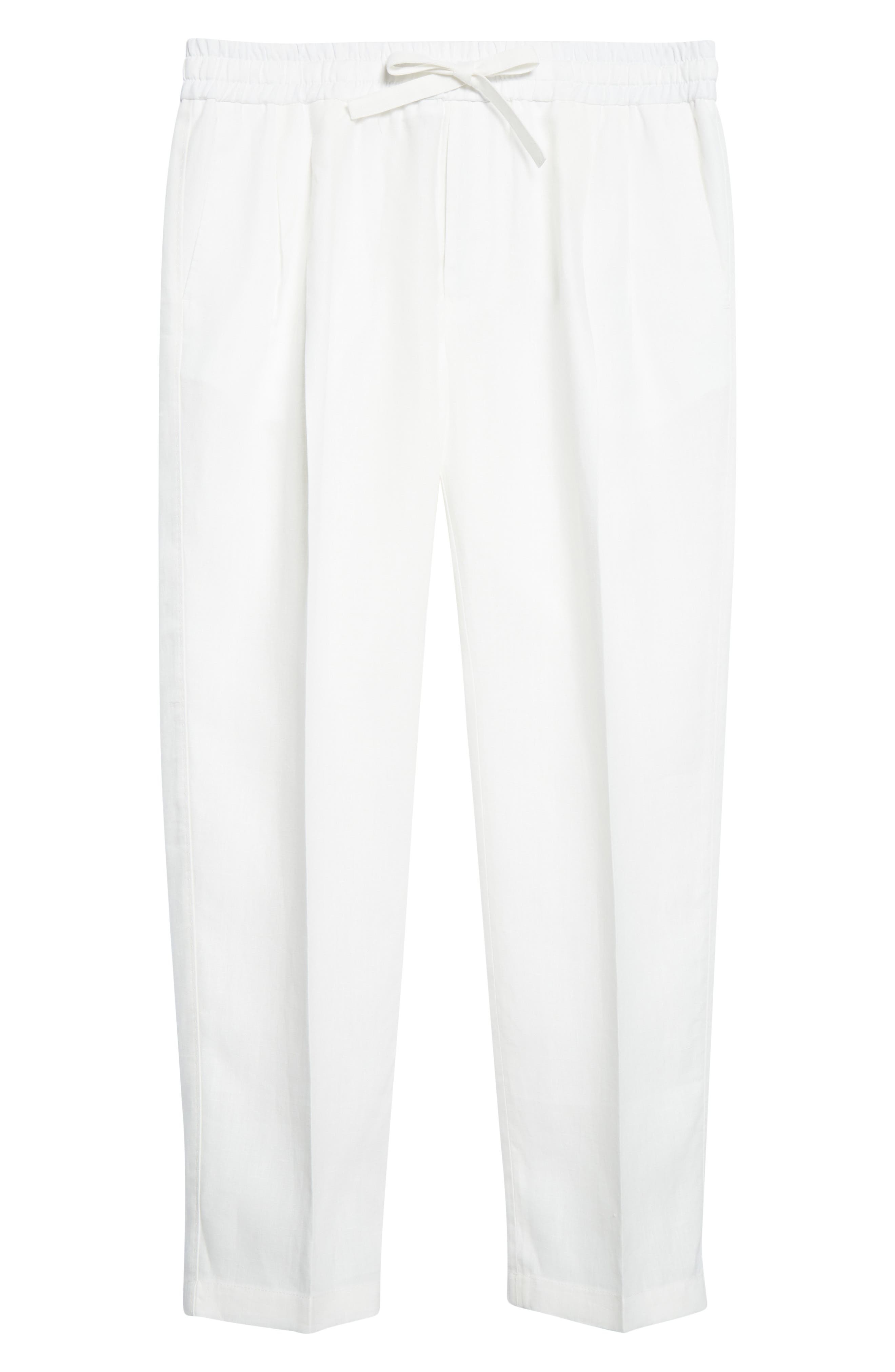 Dolce&Gabbana Pleated Linen Pants in W0111 Bianco at Nordstrom - 6