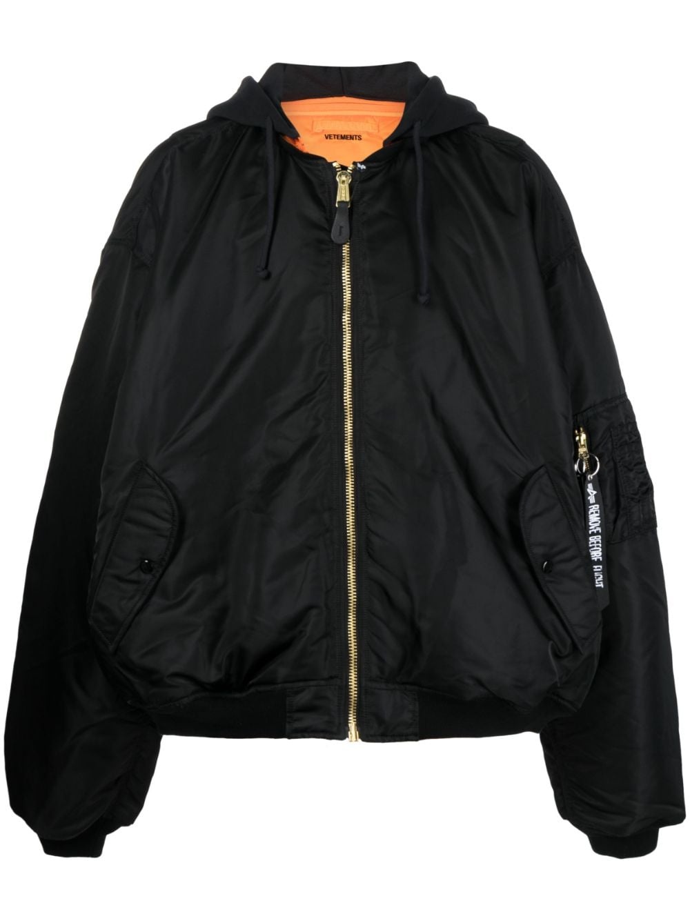 VETEMENTS Patched bomber jacket, Men's Clothing