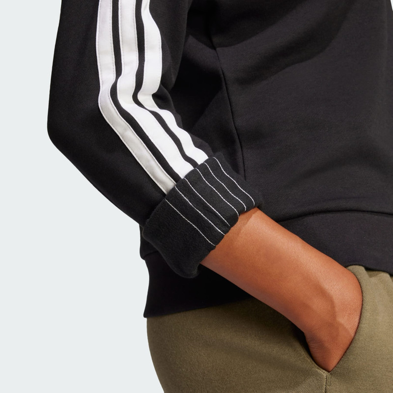 Essentials 3-Stripes Fleece Sweatshirt 6
