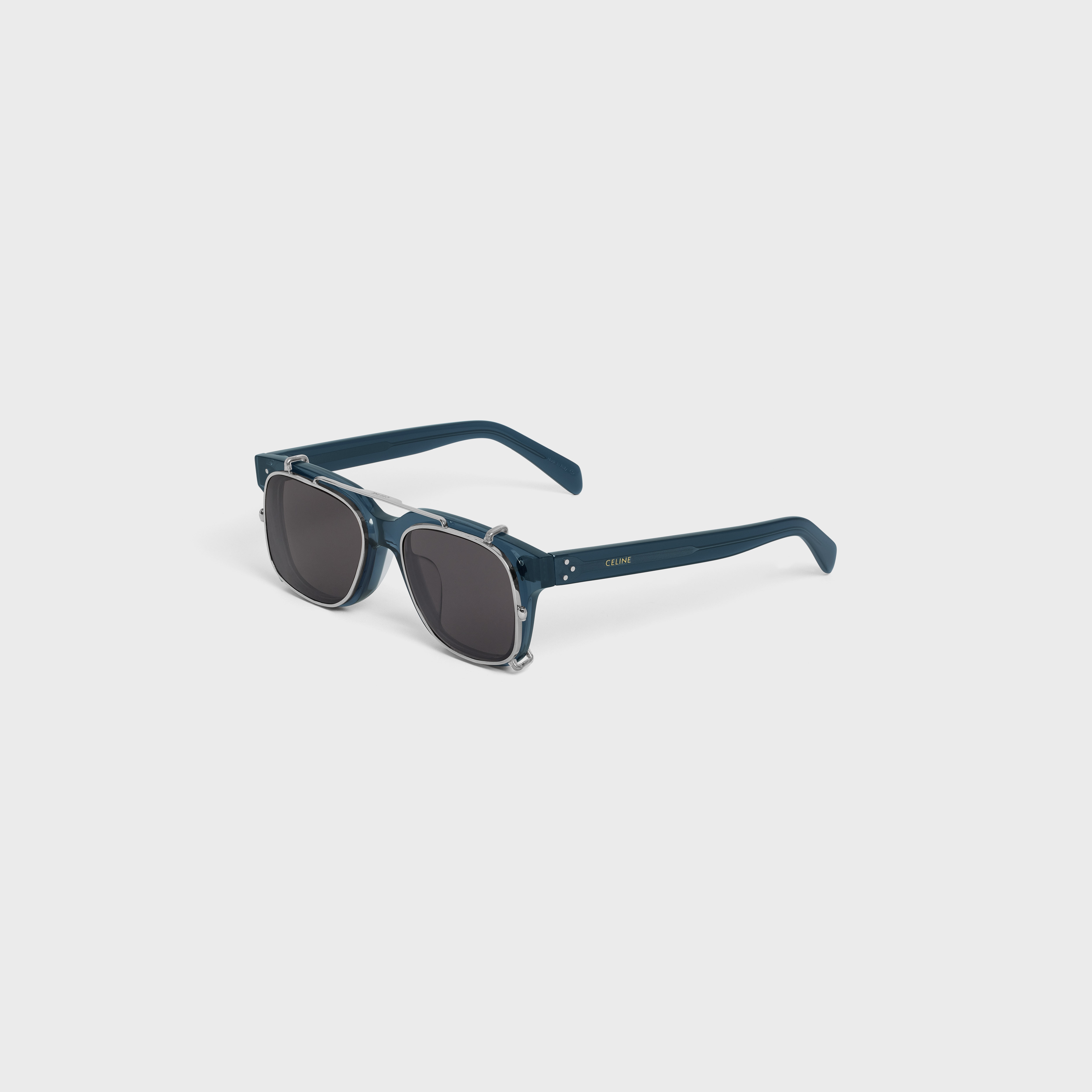 Black Frame 51 Sunglasses in Acetate with Metal - 2