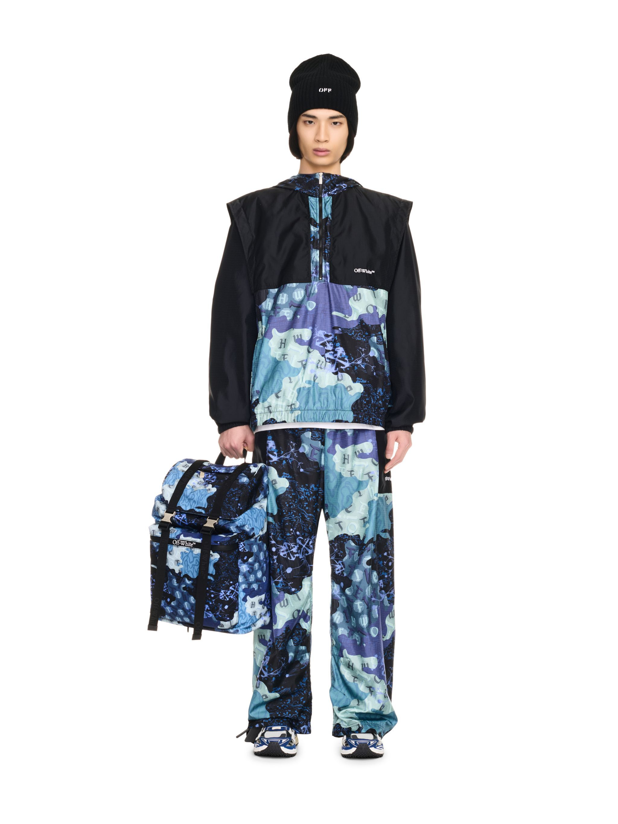 Blue Camo Nylon Anorak - 2