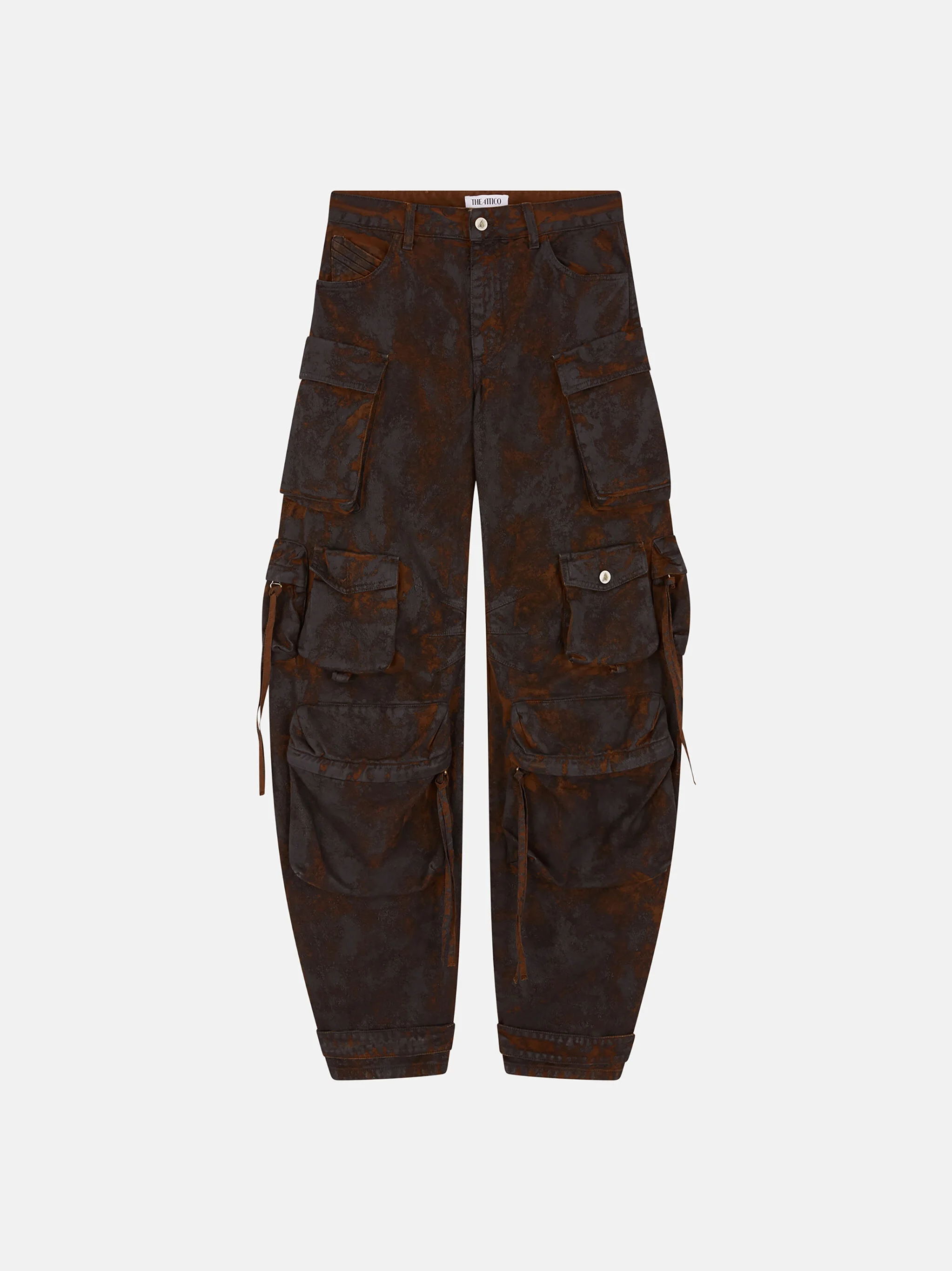 GREY AND RUST LONG PANT - 1