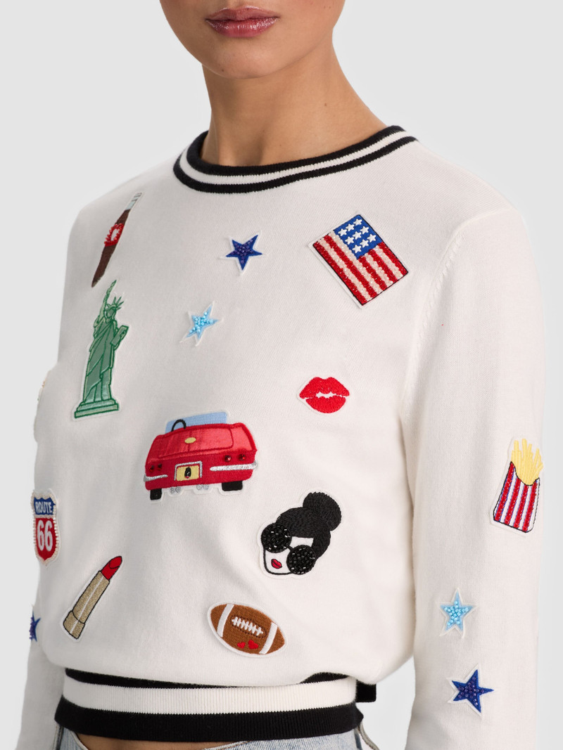 CAROLANN AMERICANA SHRUNKEN PULLOVER 6