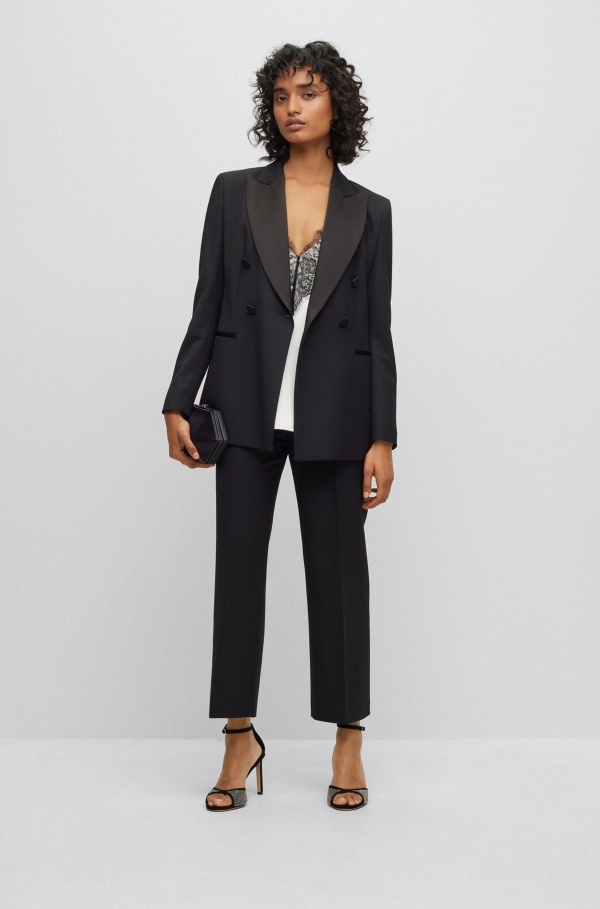 REGULAR-FIT TUXEDO PANTS IN WOOL-BLEND TWILL - 3