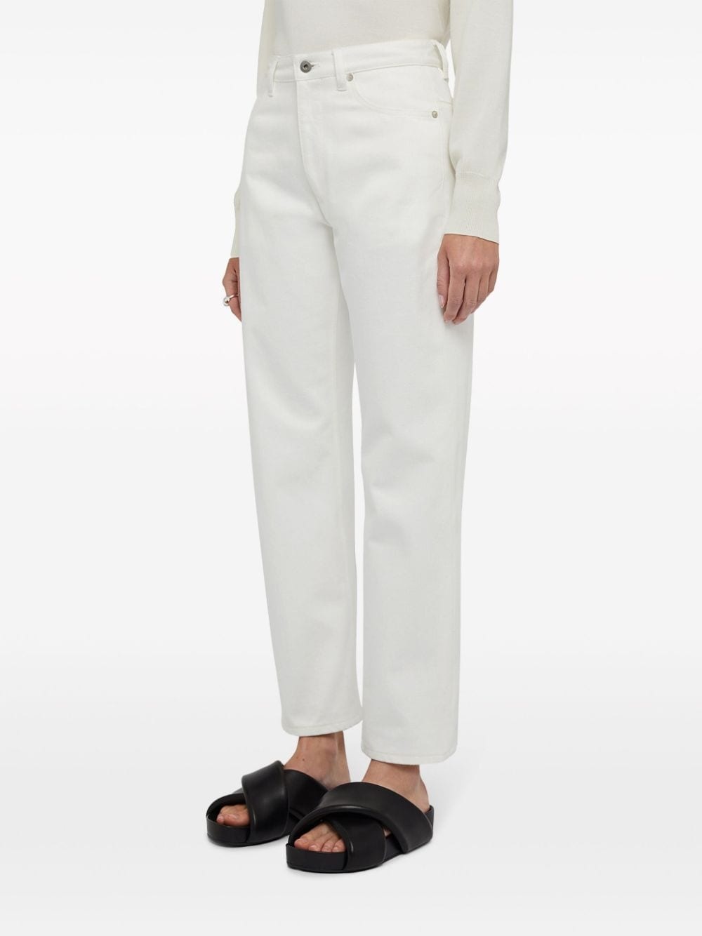 cropped straight-leg jeans - 2