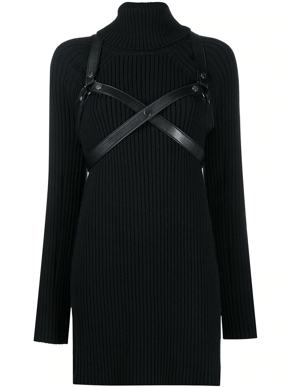 harness-detail knit jumper - 1