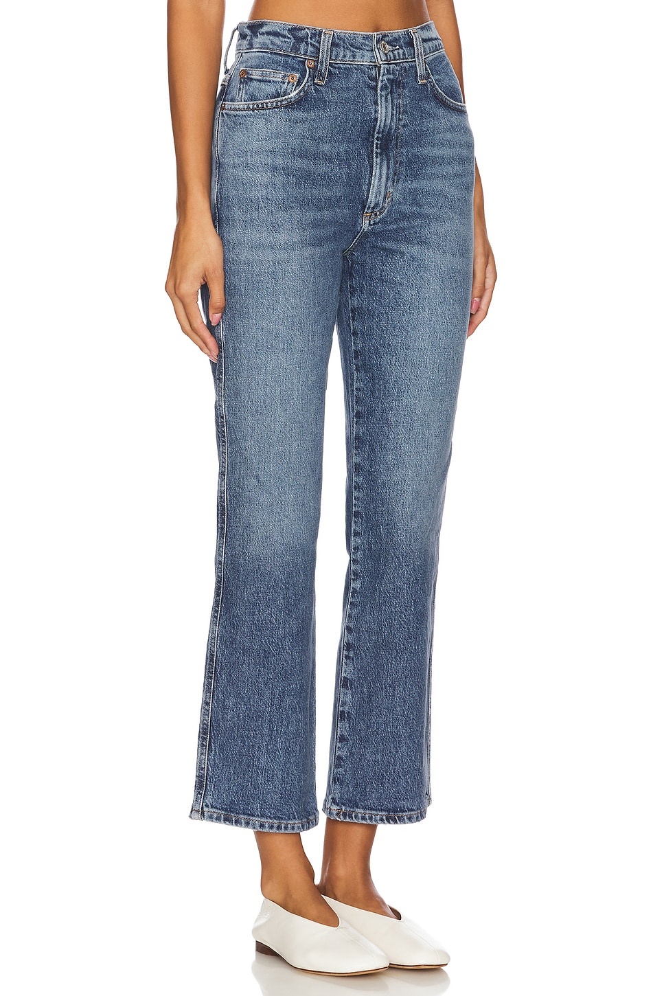 Pinch Waist High Rise Kick Flare - 2