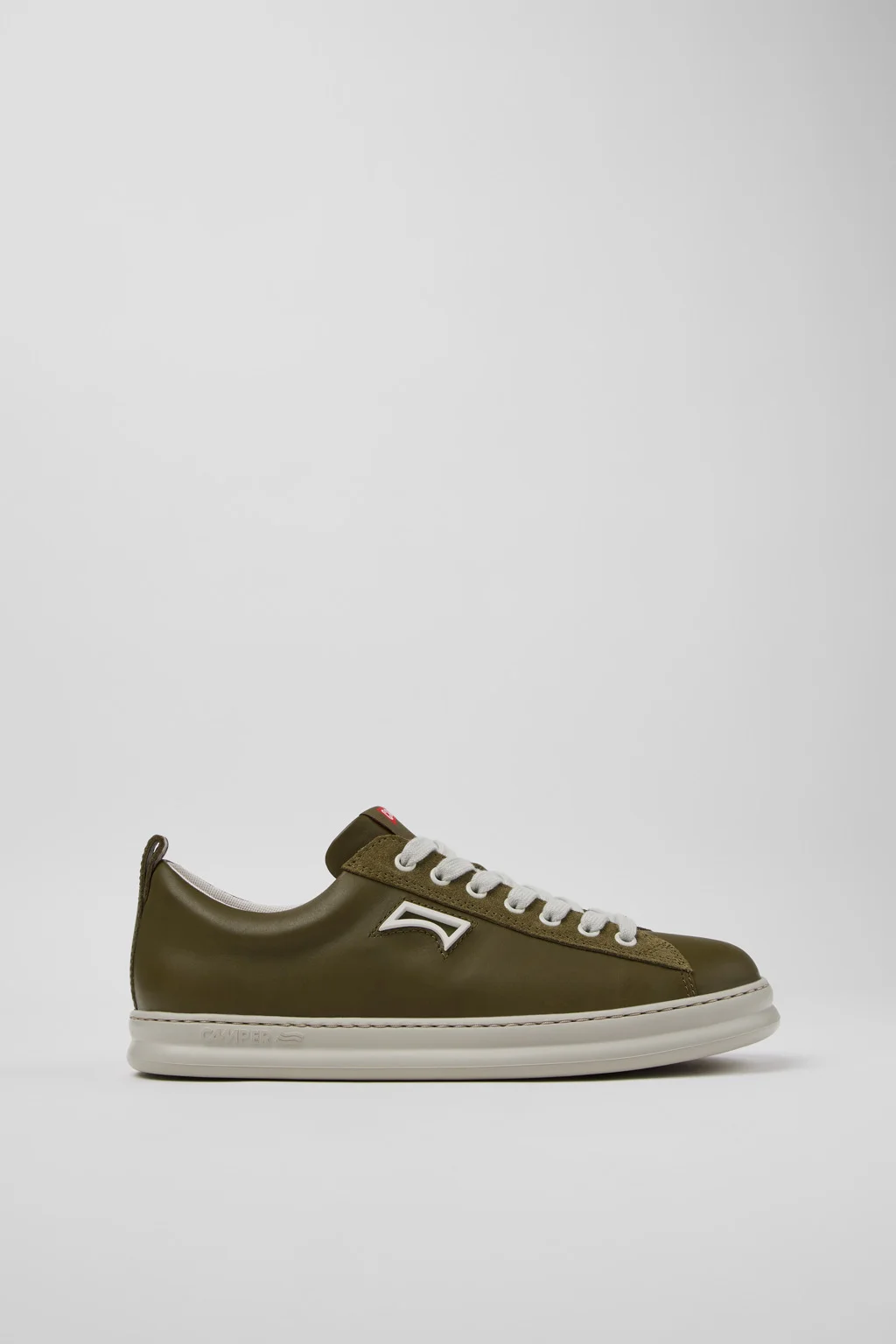 Runner Green Leather and Nubuck Sneakers for Men. - 1