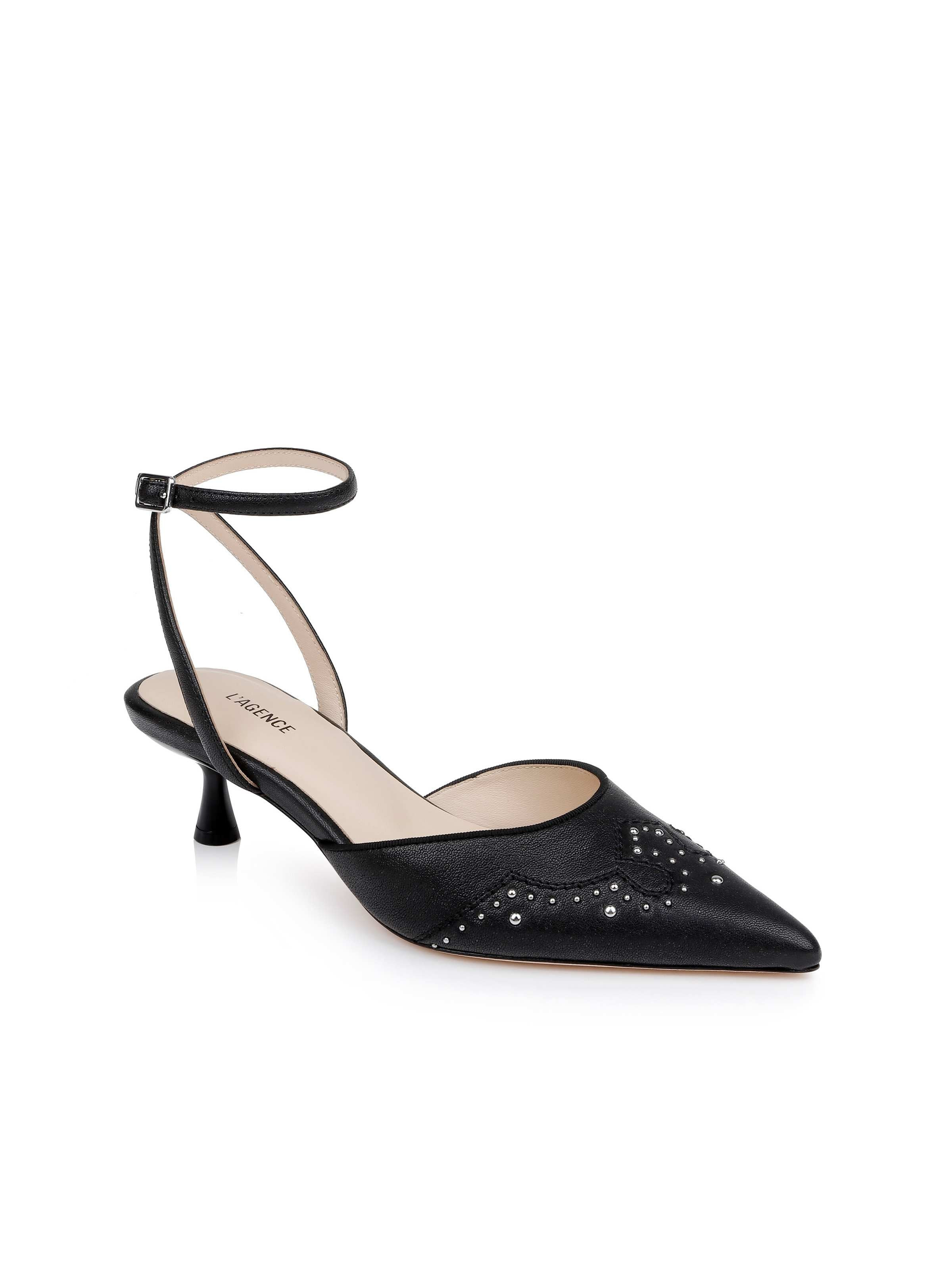Liana Leather Kitten-Heel Mule - 2