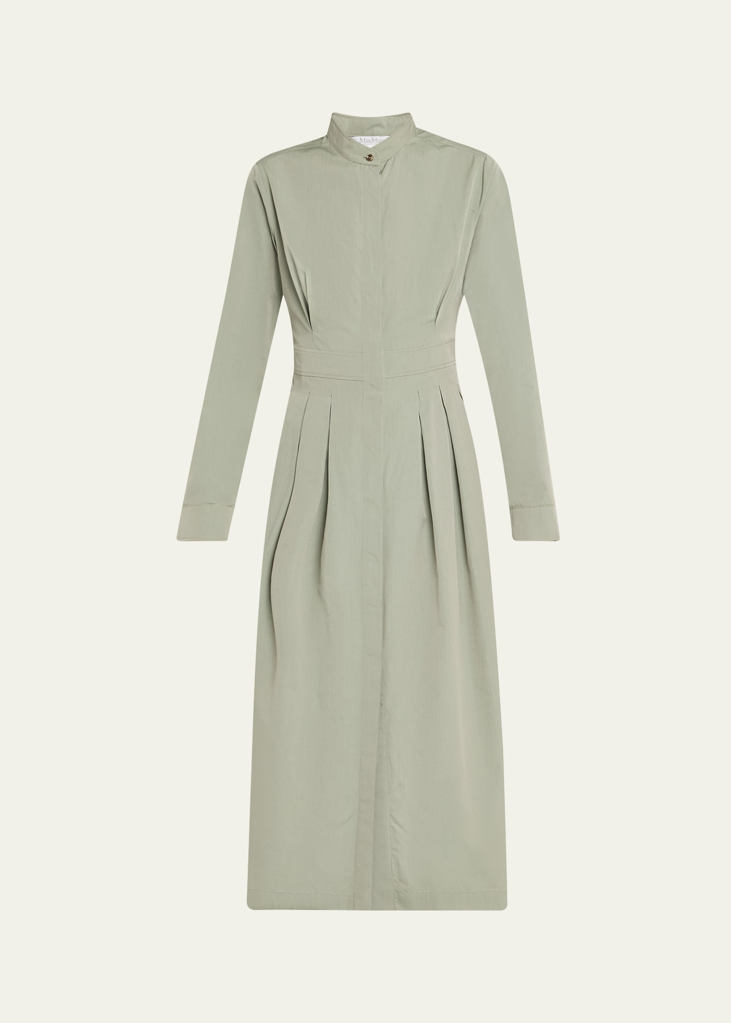 Pavia Pleated Cotton Midi Dress - 1