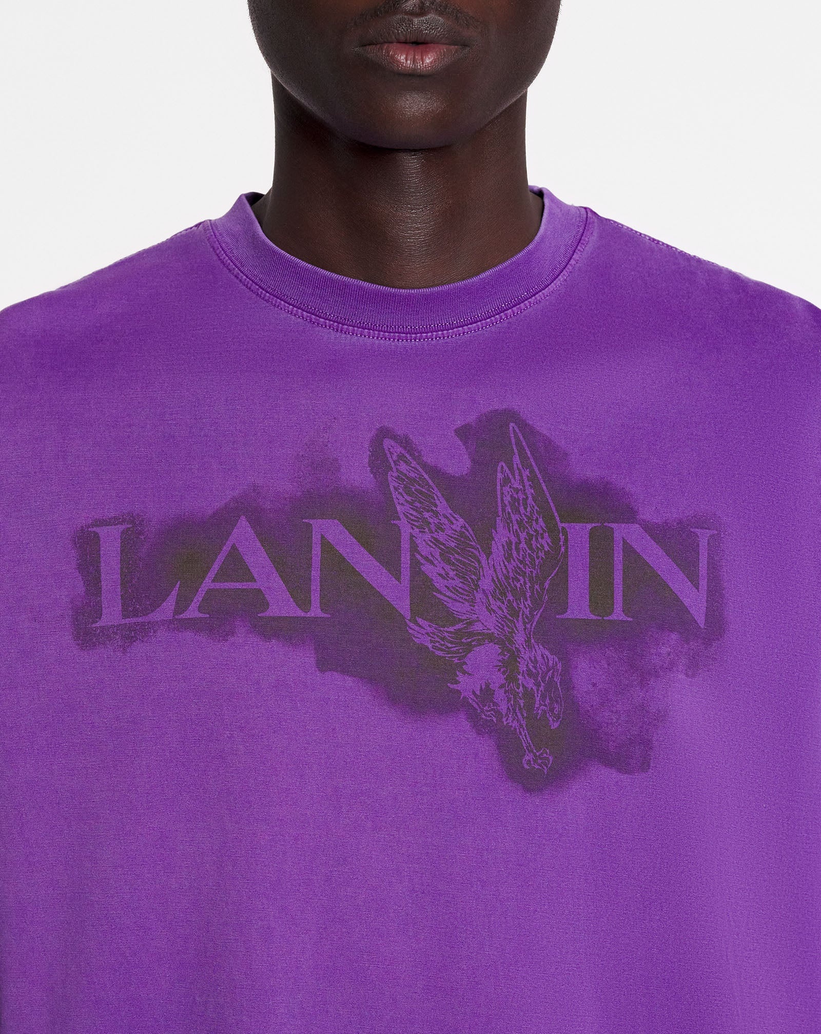 LANVIN X FUTURE CLASSIC EAGLE PRINT T-SHIRT - 8