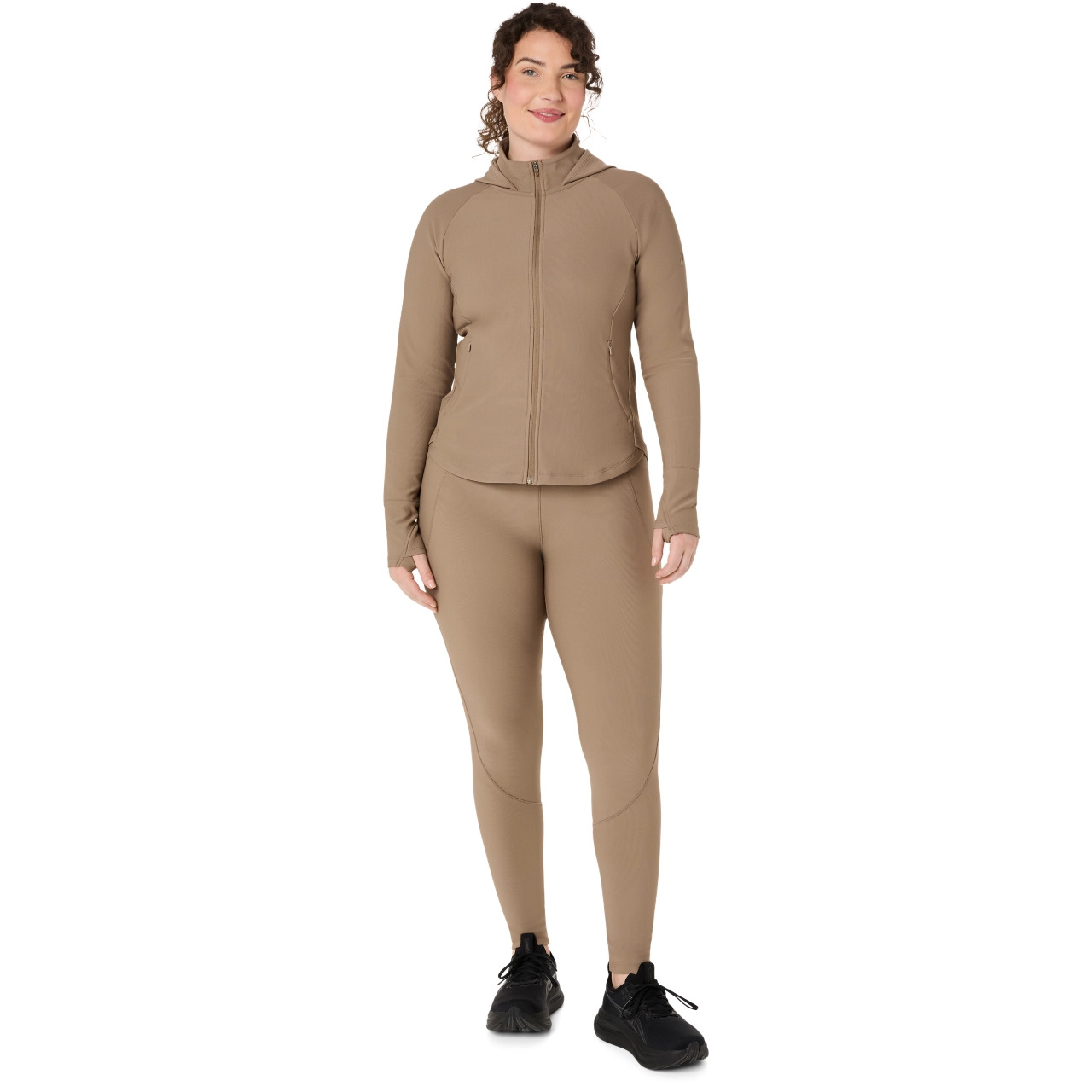 WOMEN'S RIB HIGH WAIST  7/8 TIGHT - 6