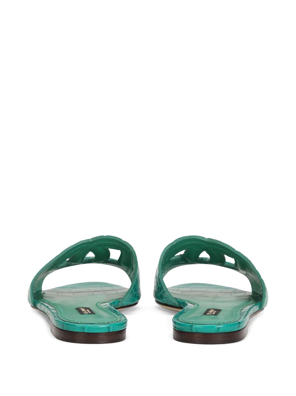 logo-embossed mule sandals - 3
