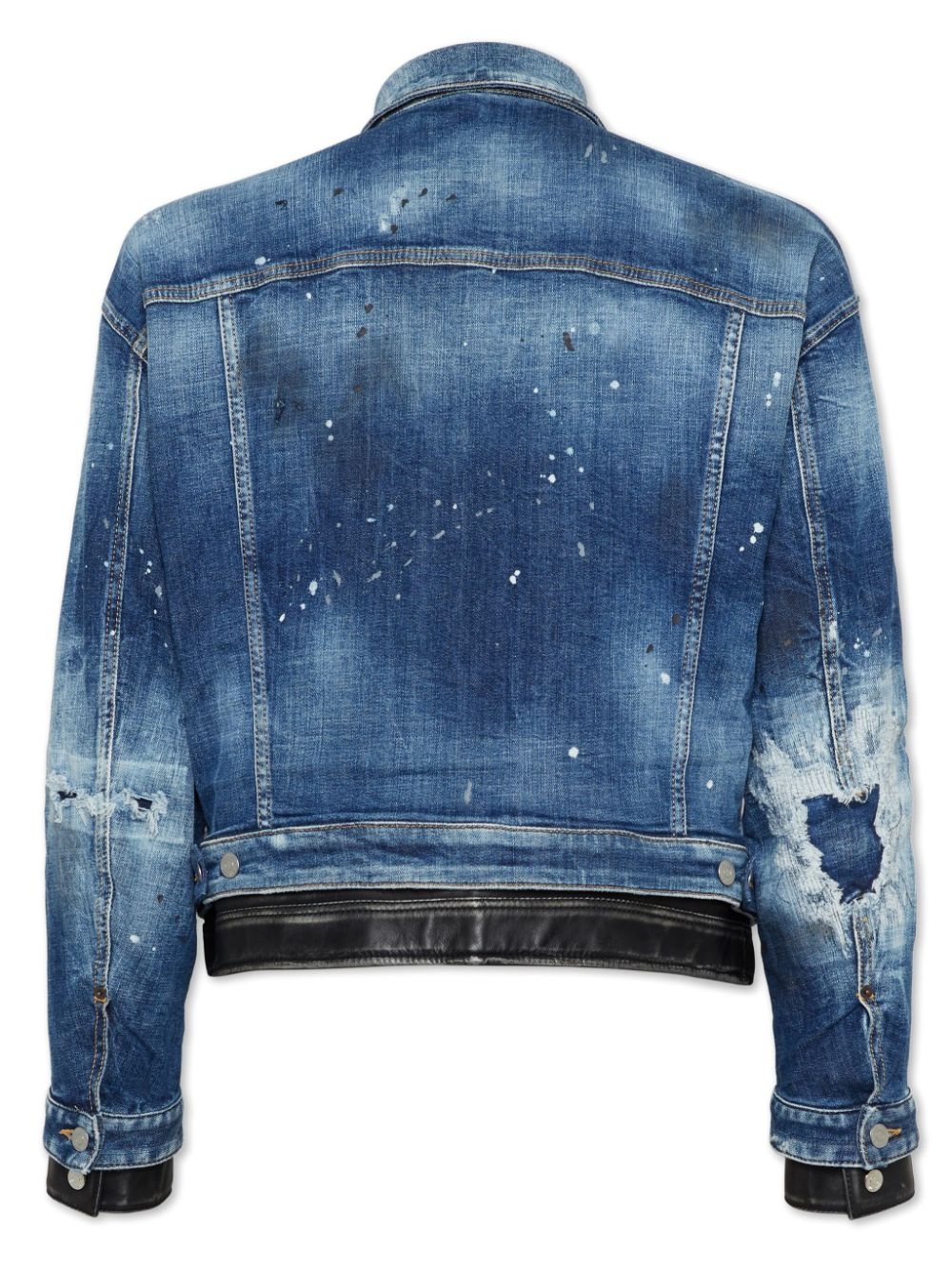layered denim jacket - 2