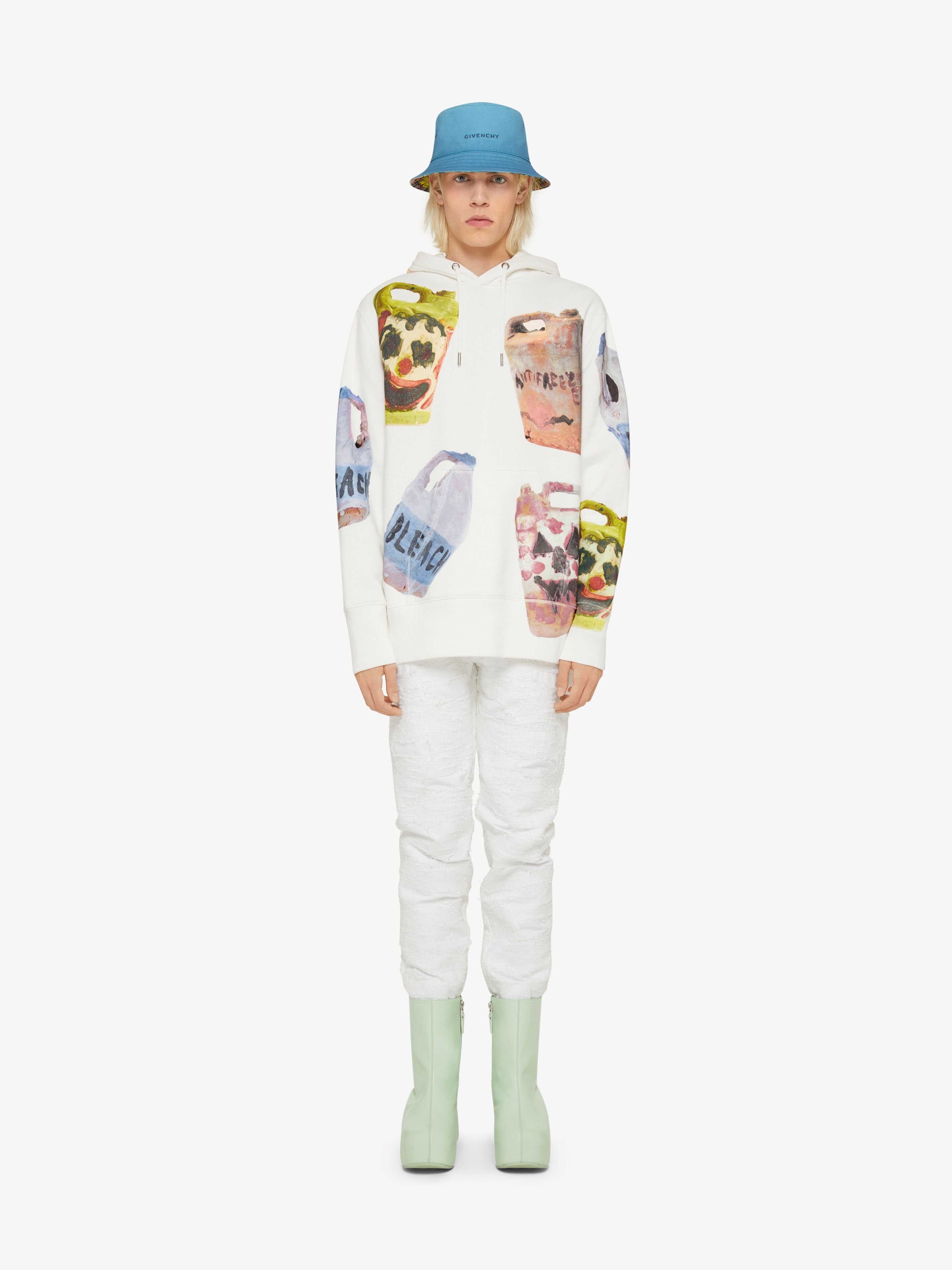 Givenchy X Josh Smith Ceramic Print Oversize Graphic Tee In Multicoloured