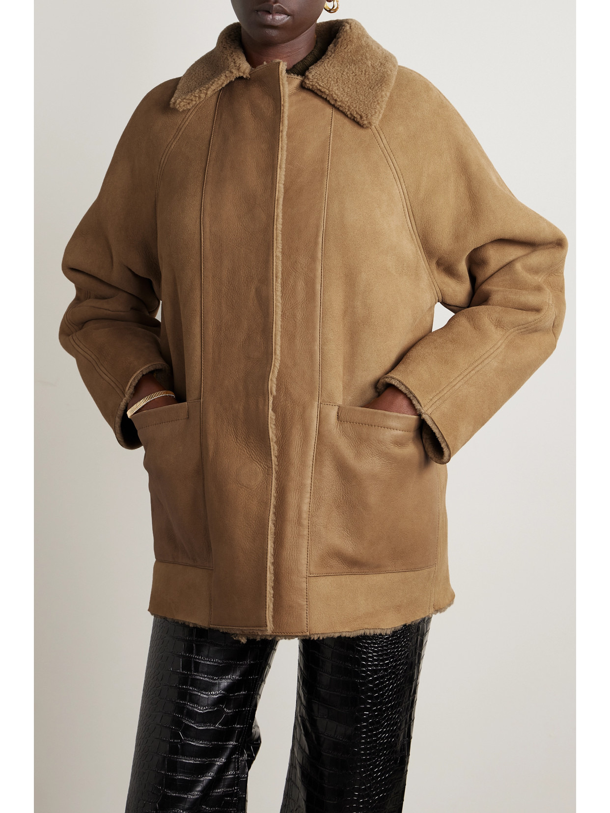 Reversible Shearling Jacket - 4