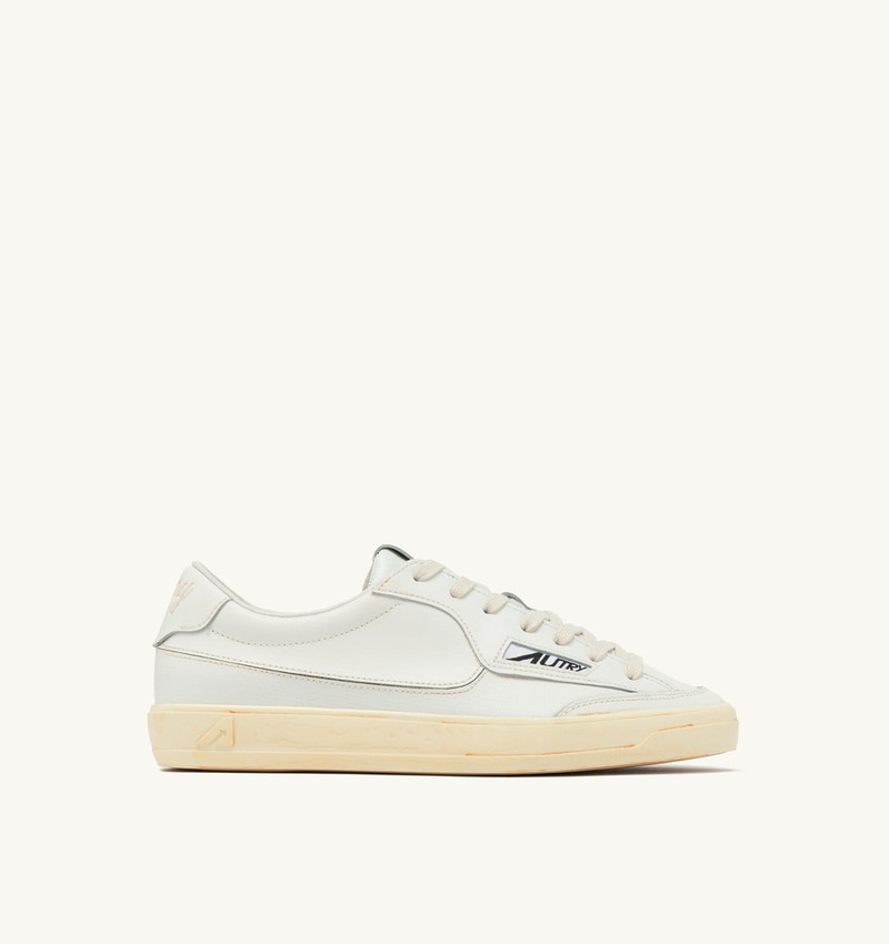 WINDSCAPE LOW SUPER VINTAGE SNEAKERS IN WHITE LEATHER 1