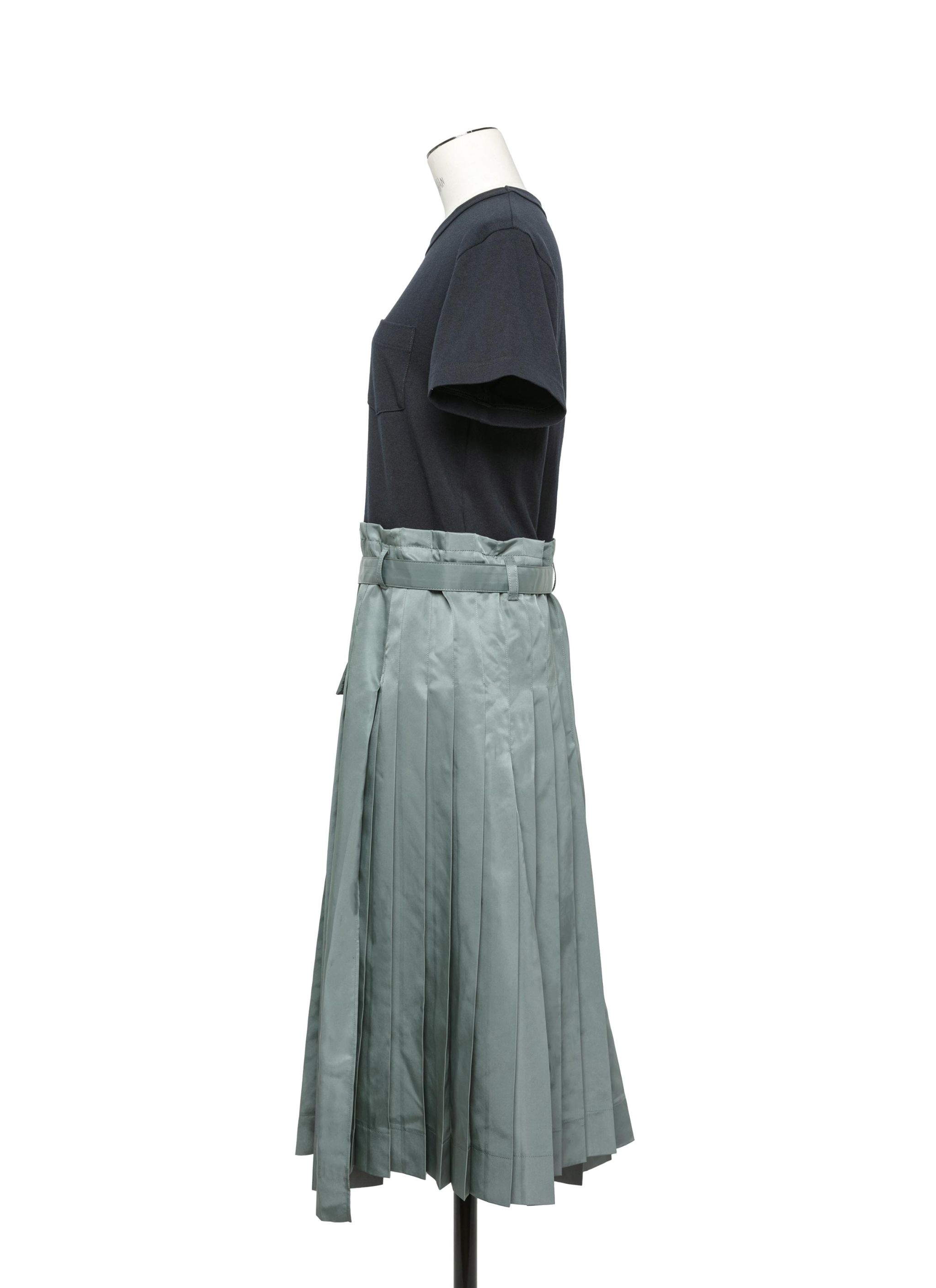 Nylon Twill x Cotton Jersey Dress - 2