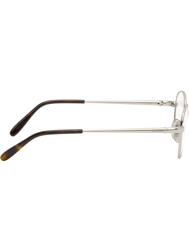 Loewe Silver Slim Square Glasses outlook