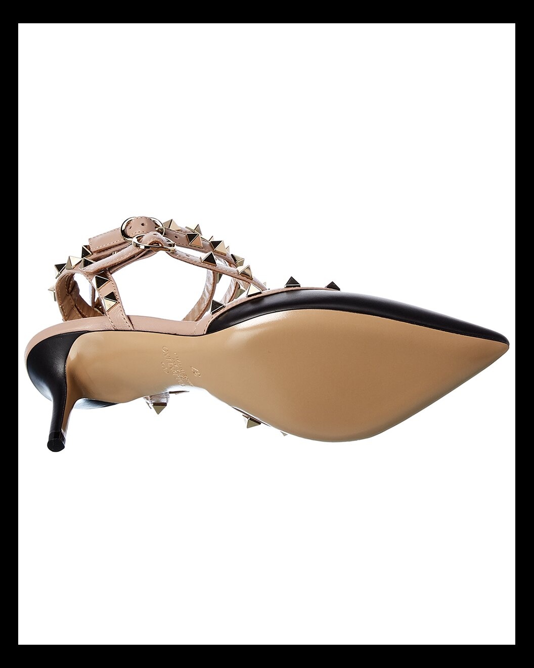 Valentino Rockstud Caged 65 Leather Ankle Strap Pump - 4
