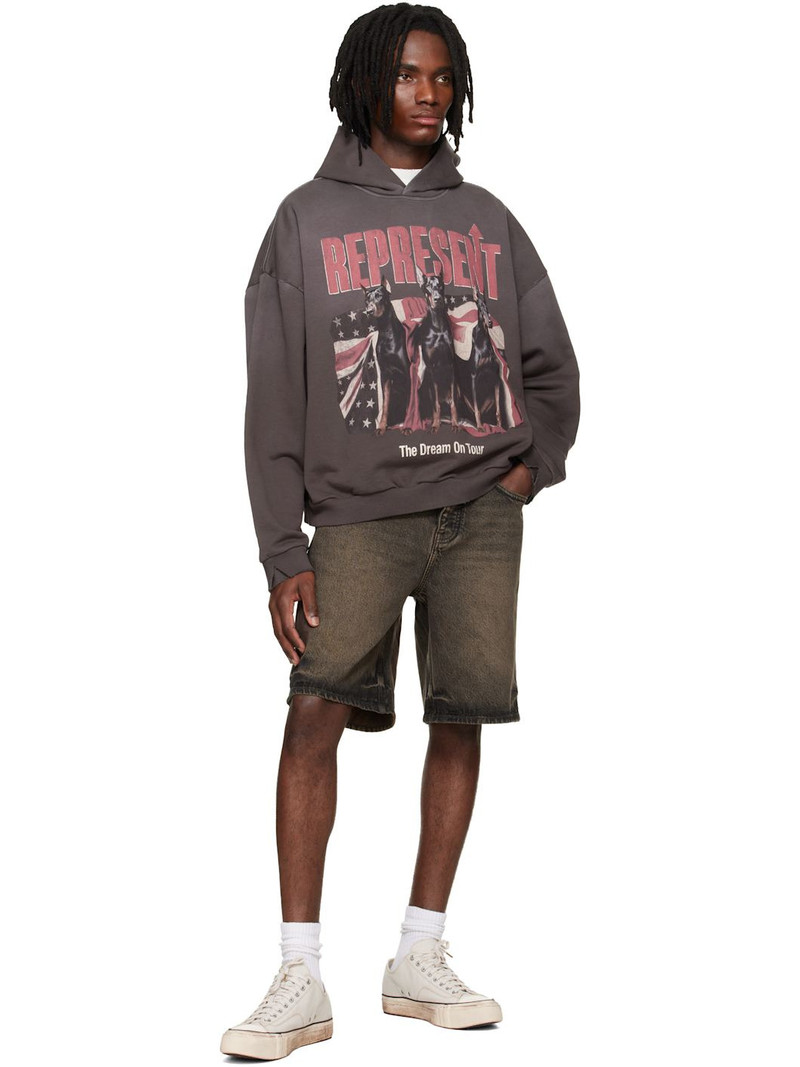 REPRESENT Brown 'Dream On Tour' Hoodie outlook