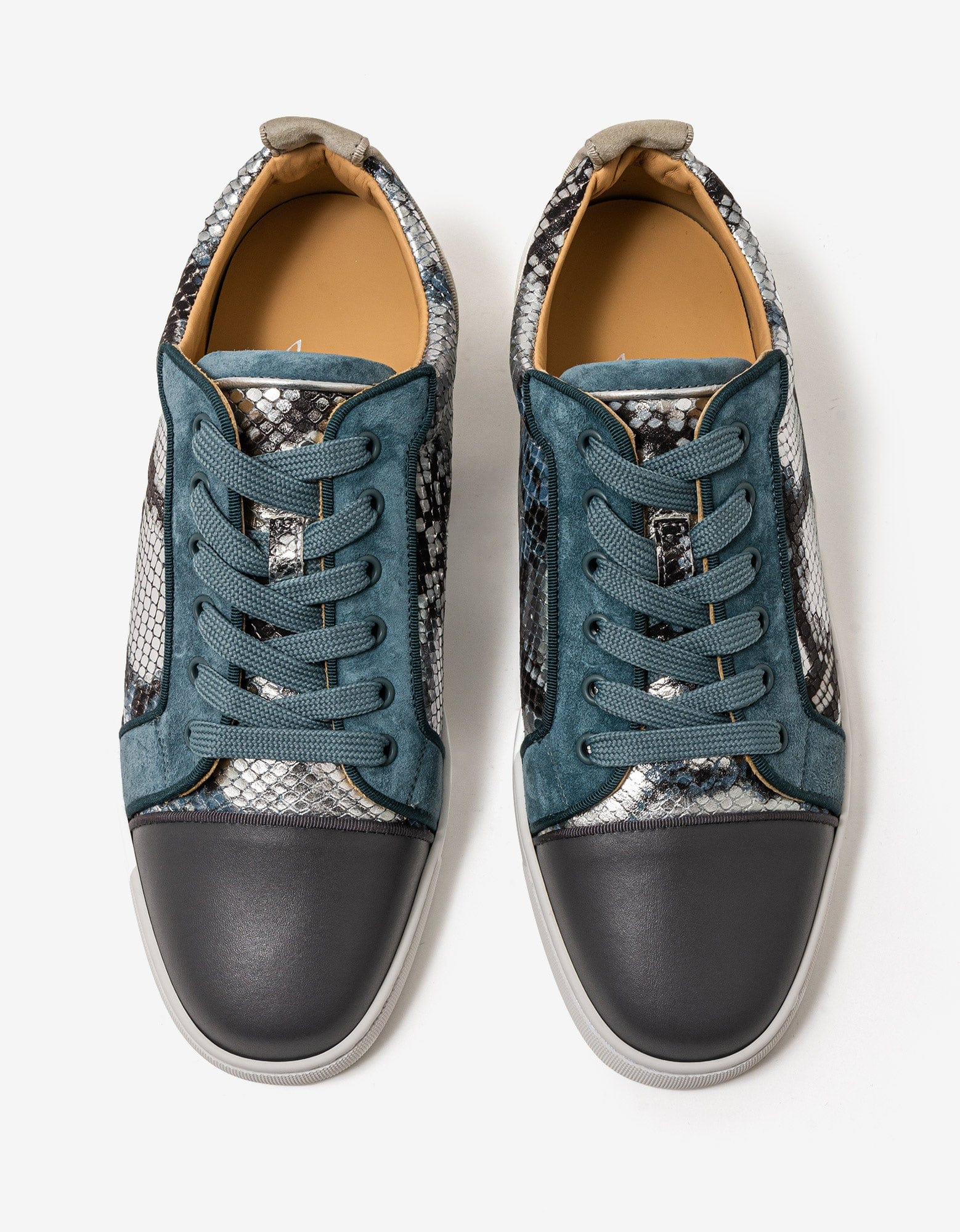 Christian Louboutin Louis Junior Amazonia Blue Trainers - 6