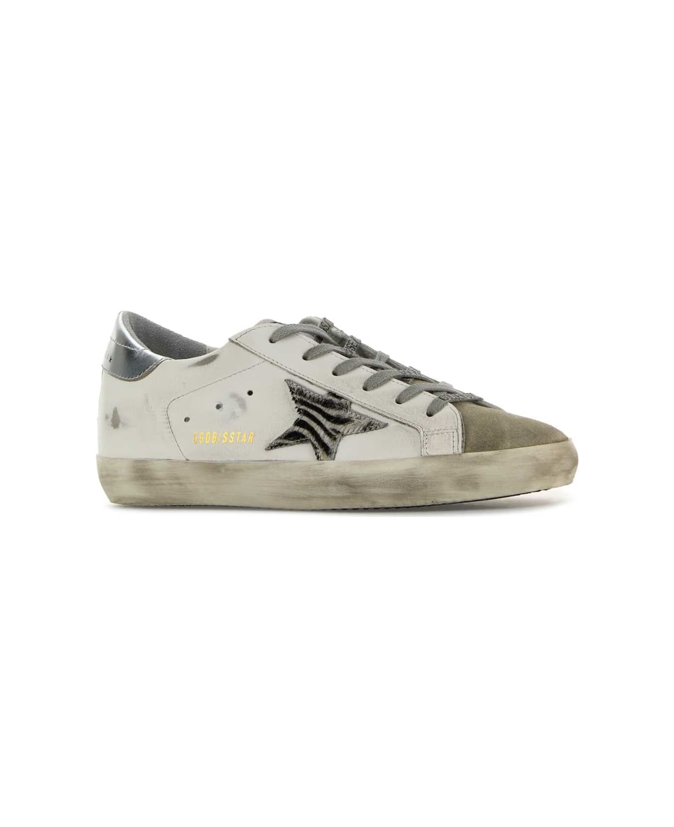 White Leather Super Star Classic Sneakers - 2