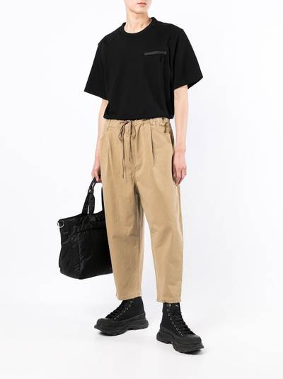 JUUN.J cropped tapered-leg trousers outlook