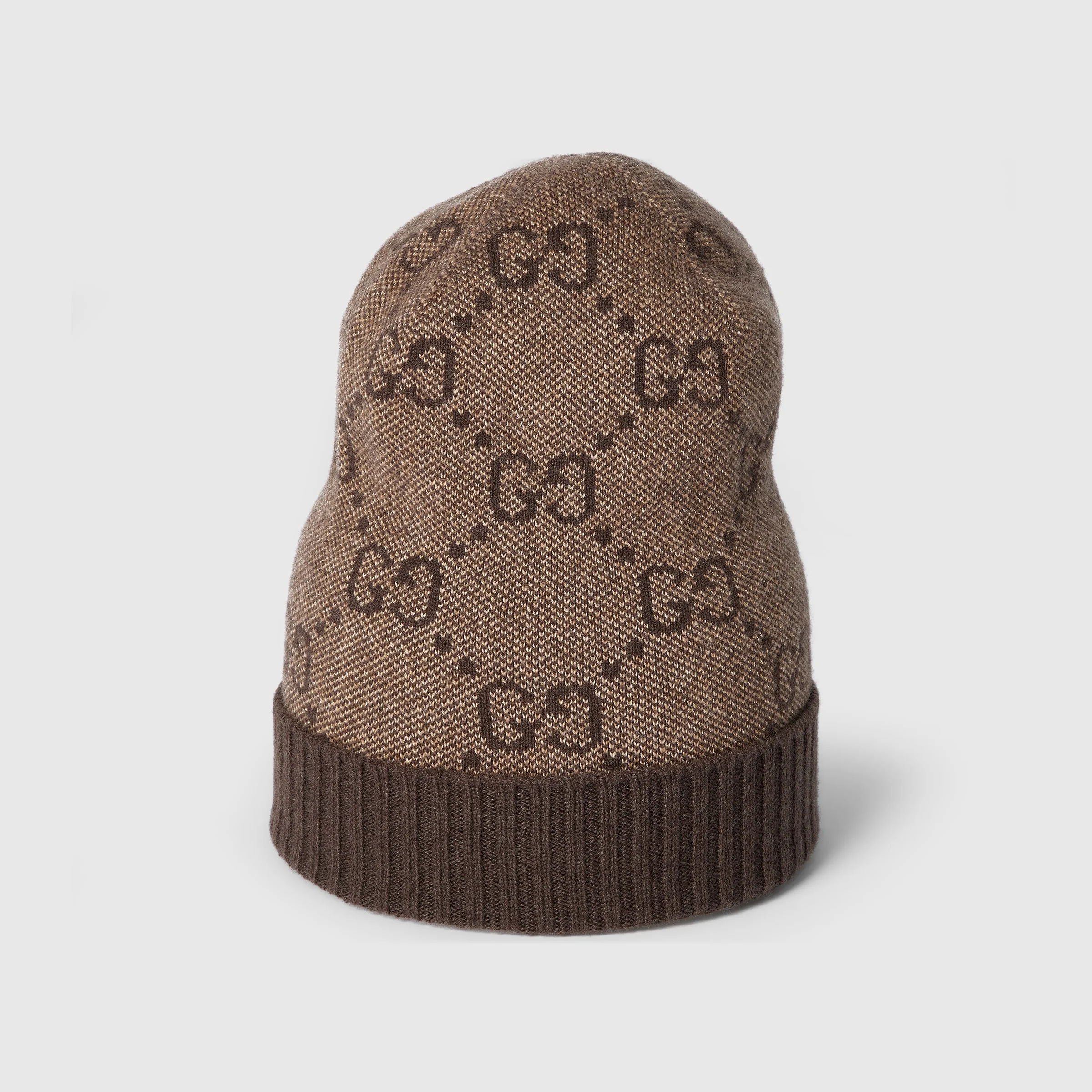 GG cashmere lamé hat - 1