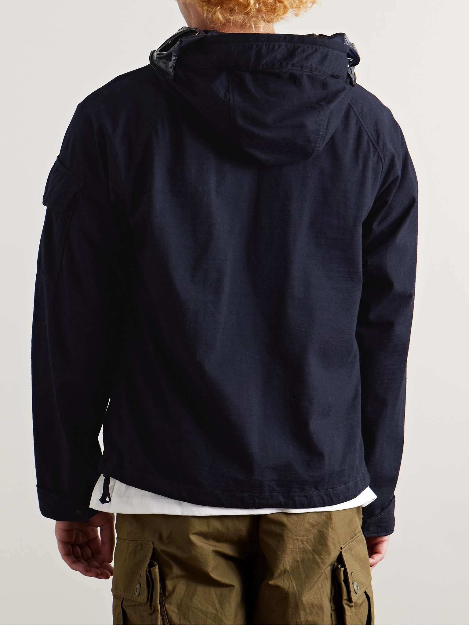 Explorer Goggle-Appliquéd Jersey and Coated-Shell Hooded Jacket - 3