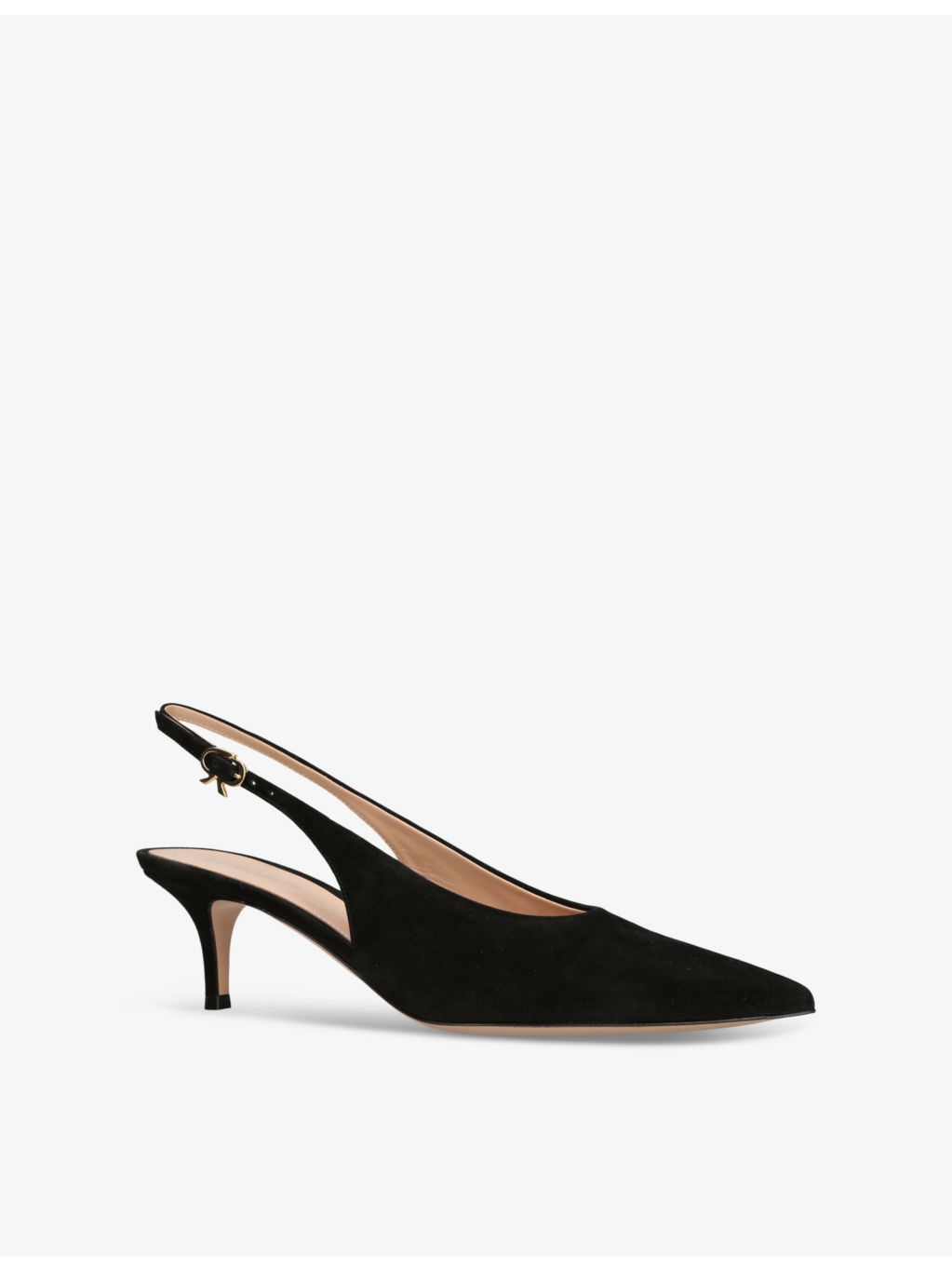 Robbie suede slingback courts - 3