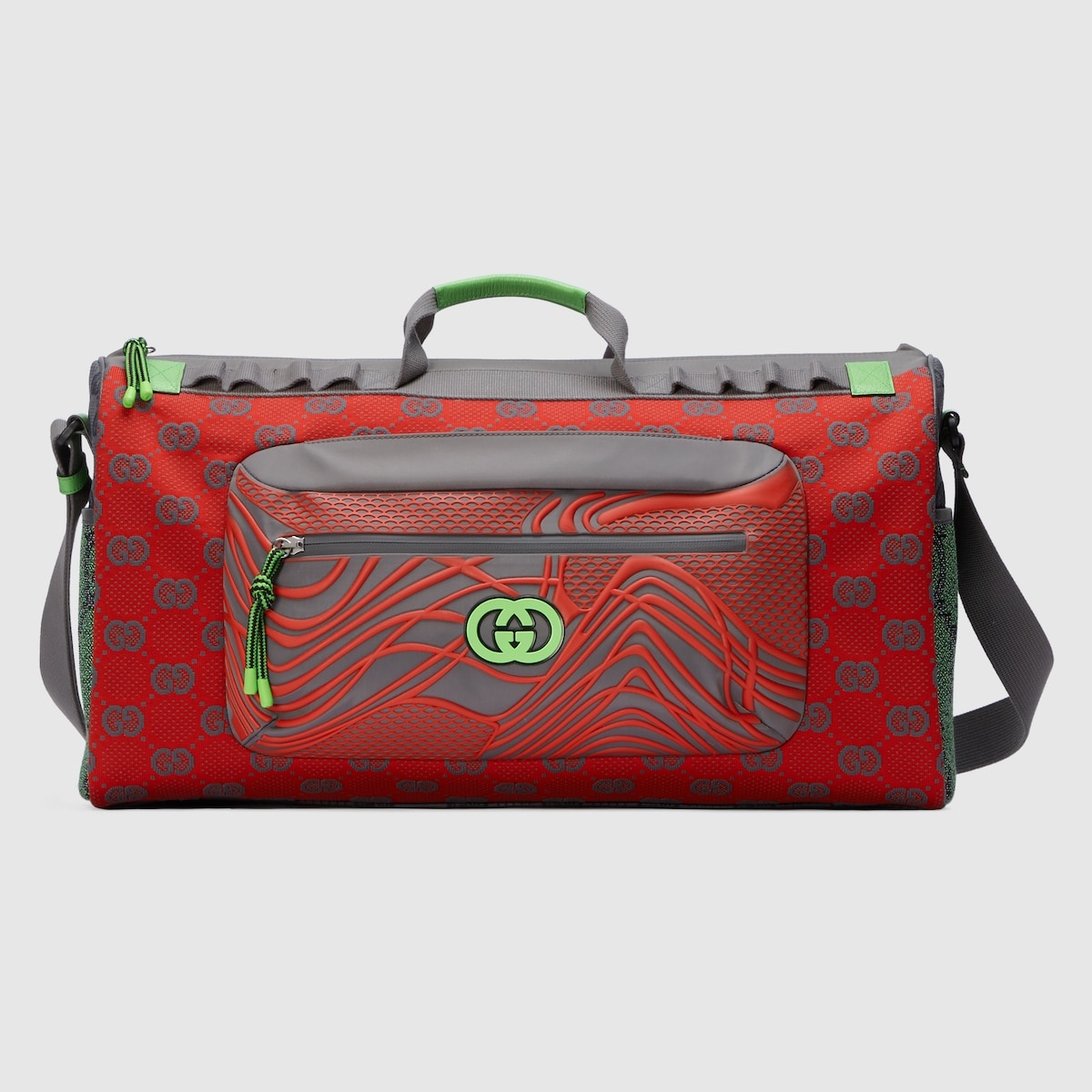 GG nylon duffle bag - 1