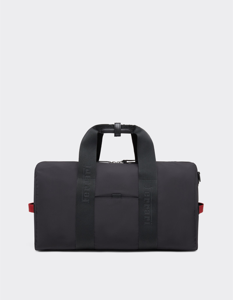 Nylon duffle bag with Ferrari logo ribbon 1