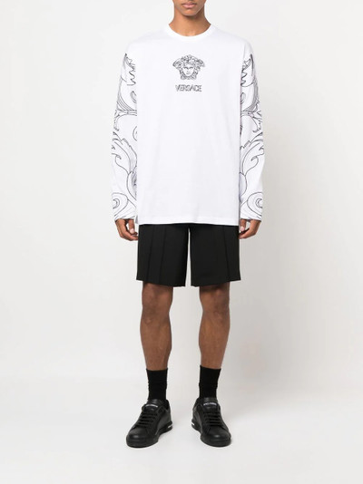 VERSACE Barocco-sleeve medusa-print T-shirt outlook