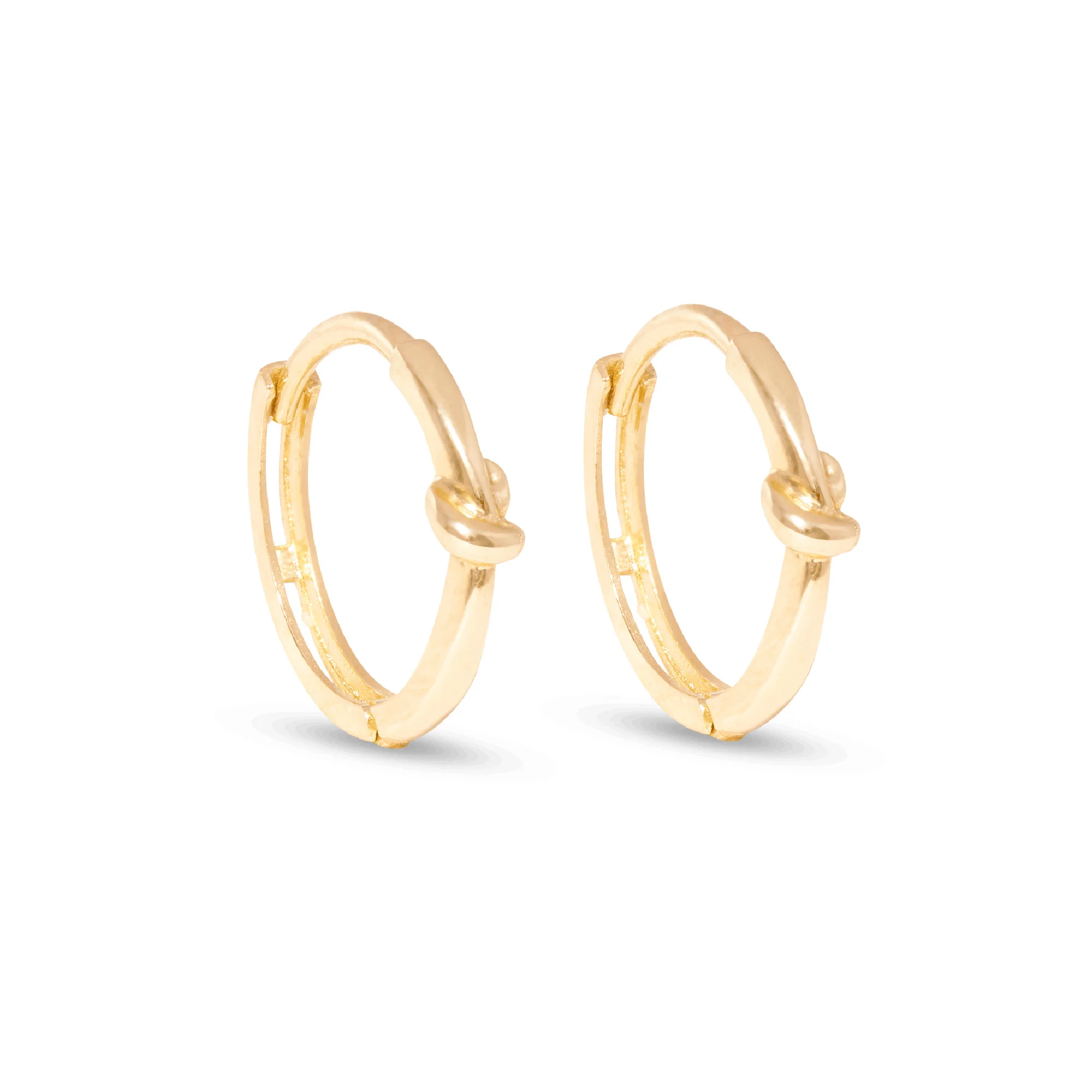 Gold Knot Huggies - 1