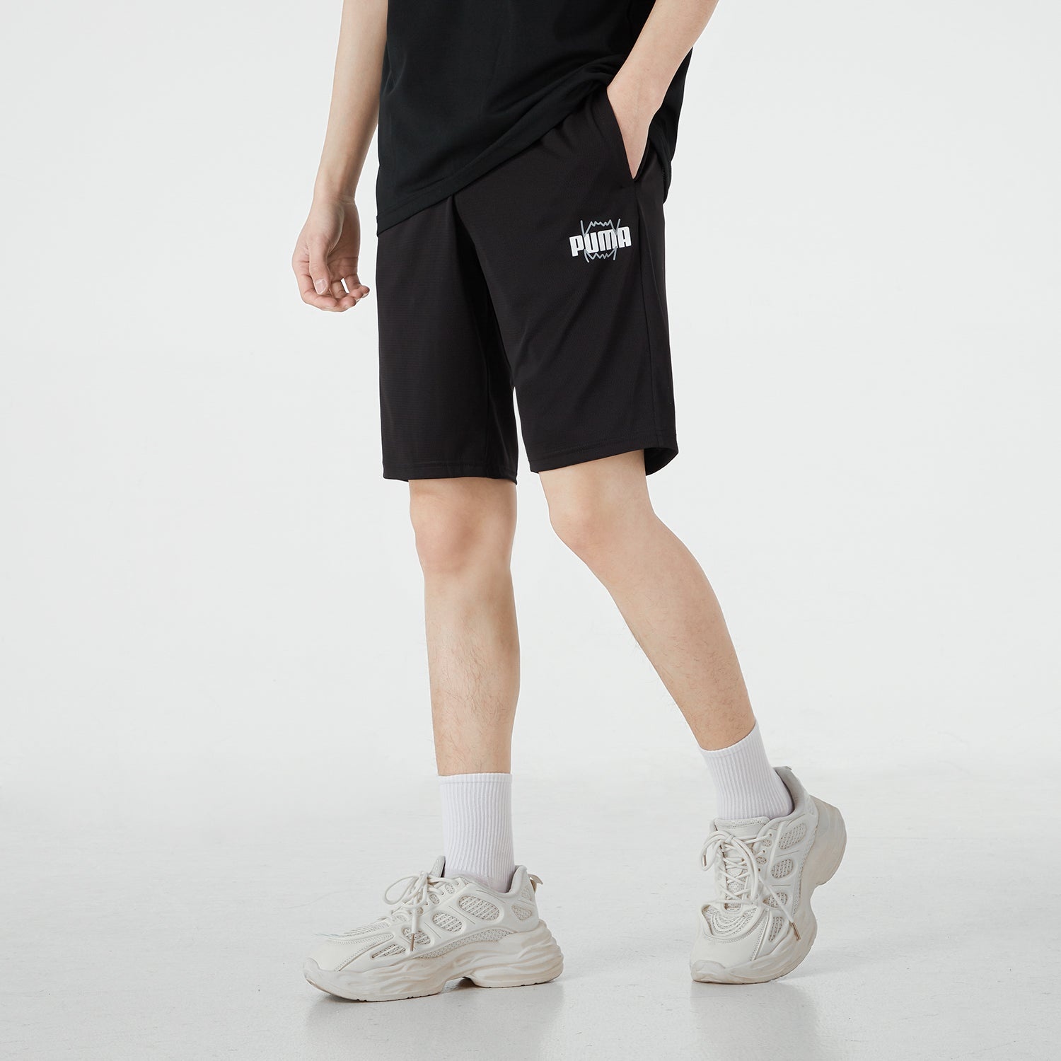 PUMA Behind the Back Shorts 'Black' 670834-01 - 5
