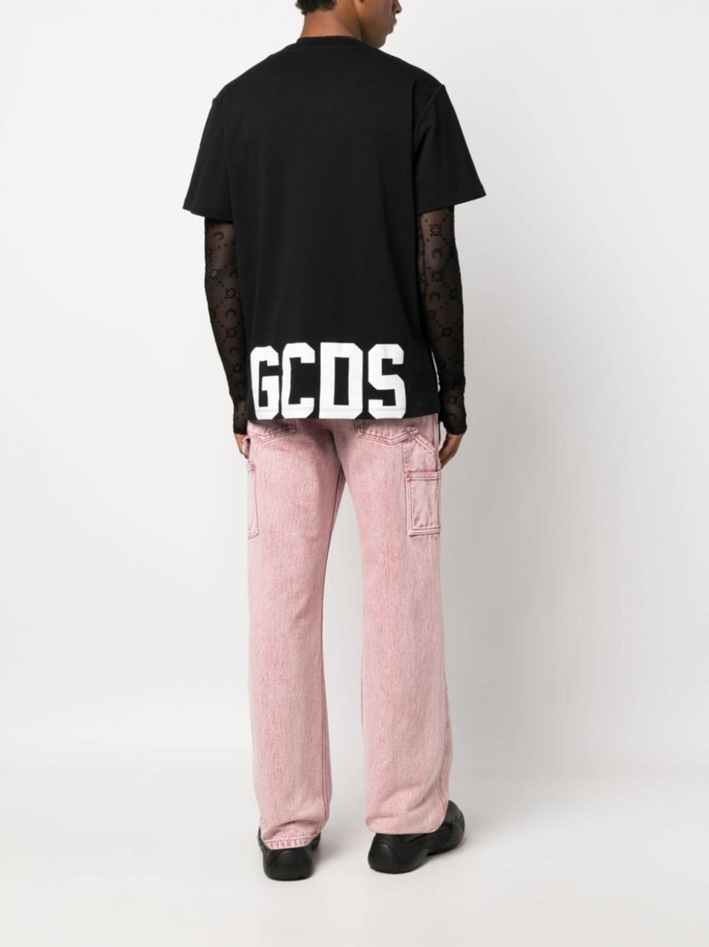 GCDS logo-print cotton T-shirt outlook