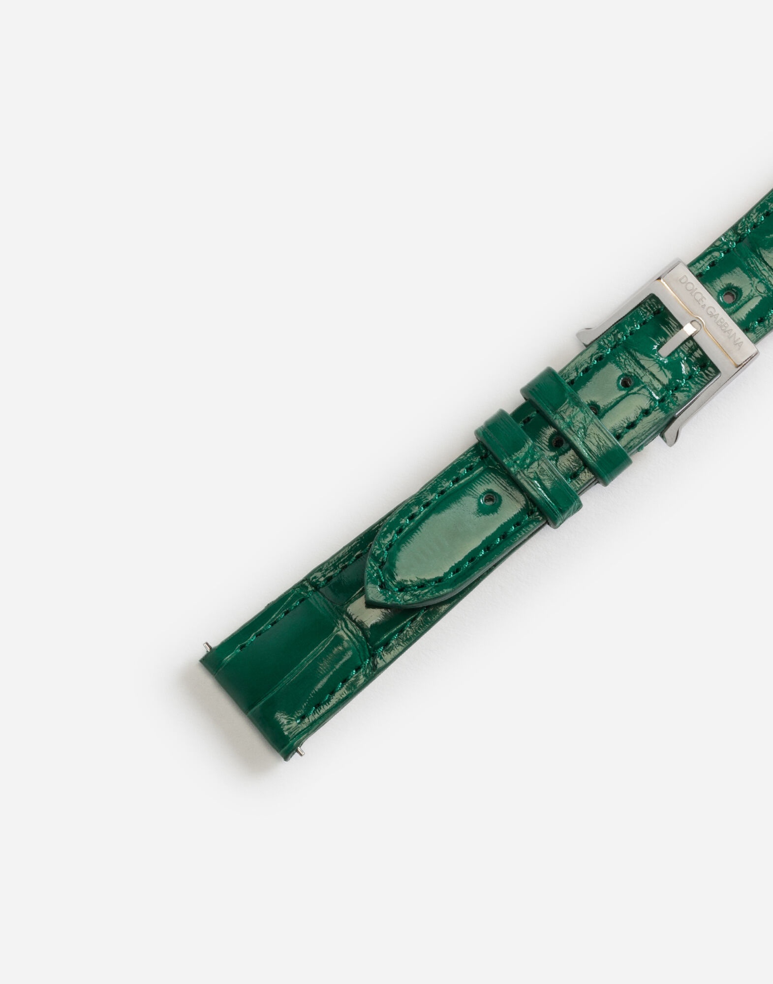 Alligator strap with buckle and hook in steel - 2