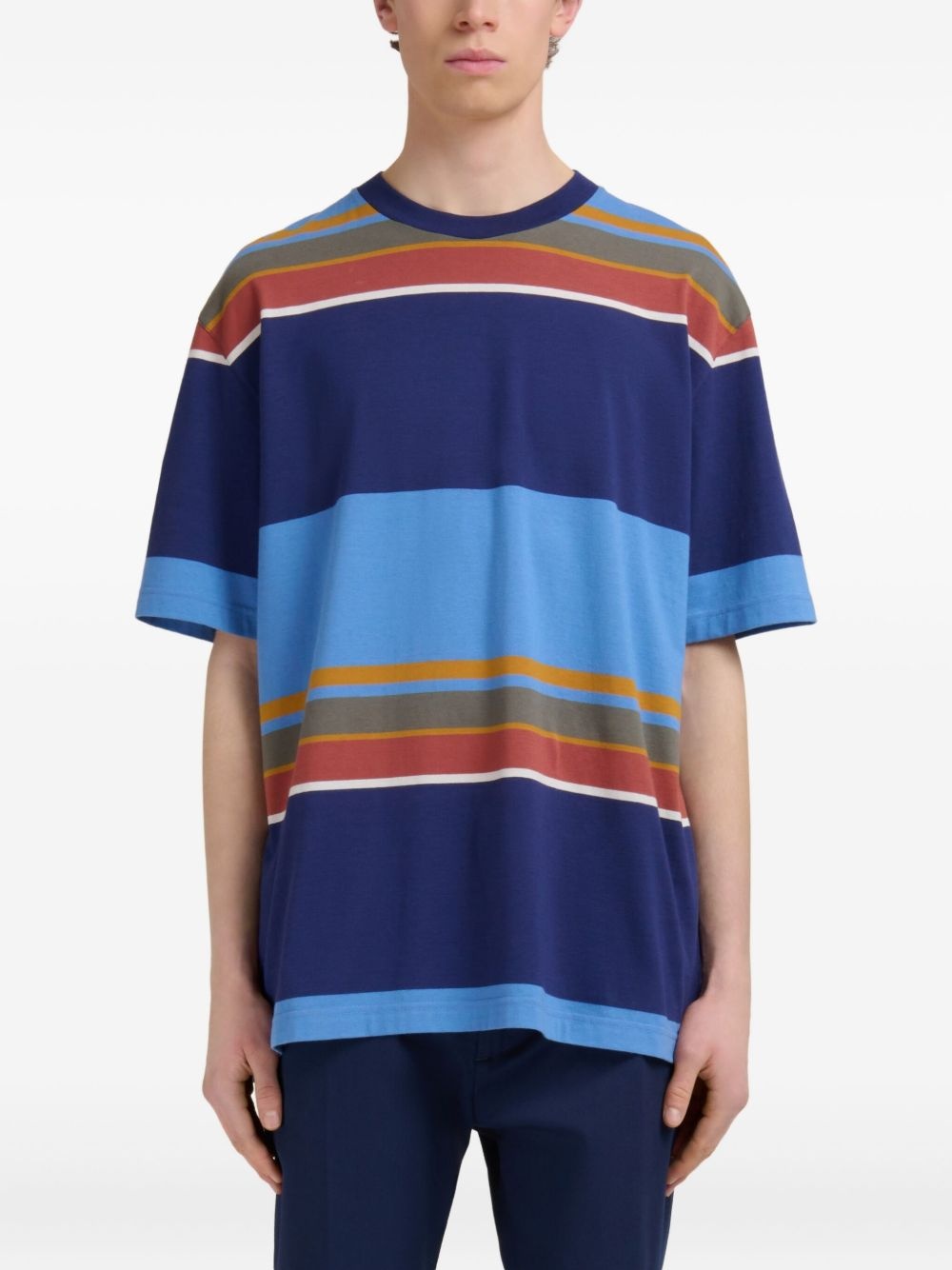 striped cotton t-shirt - 2