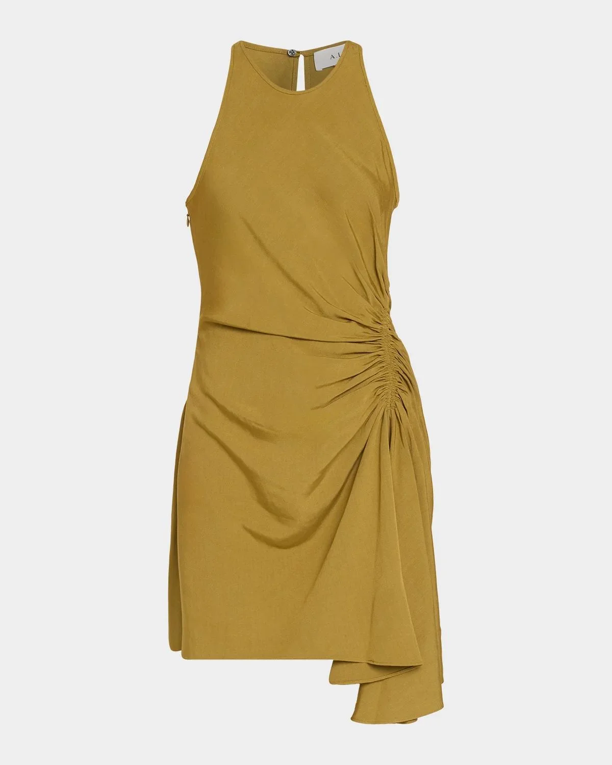 Rue Ruched Linen Mini Dress - 1