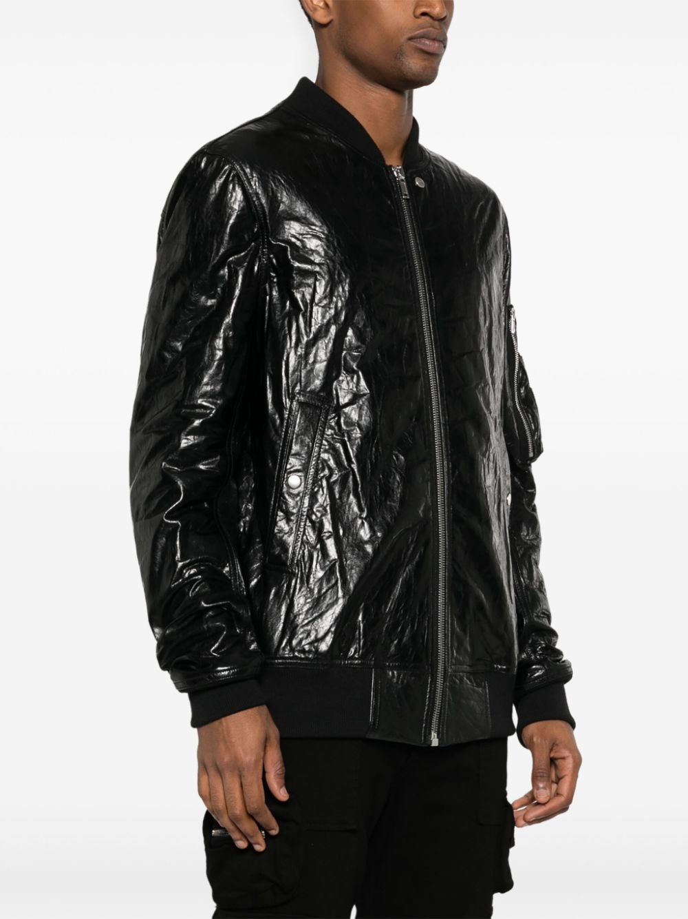 Classic Flight leather bomber jacket - 3